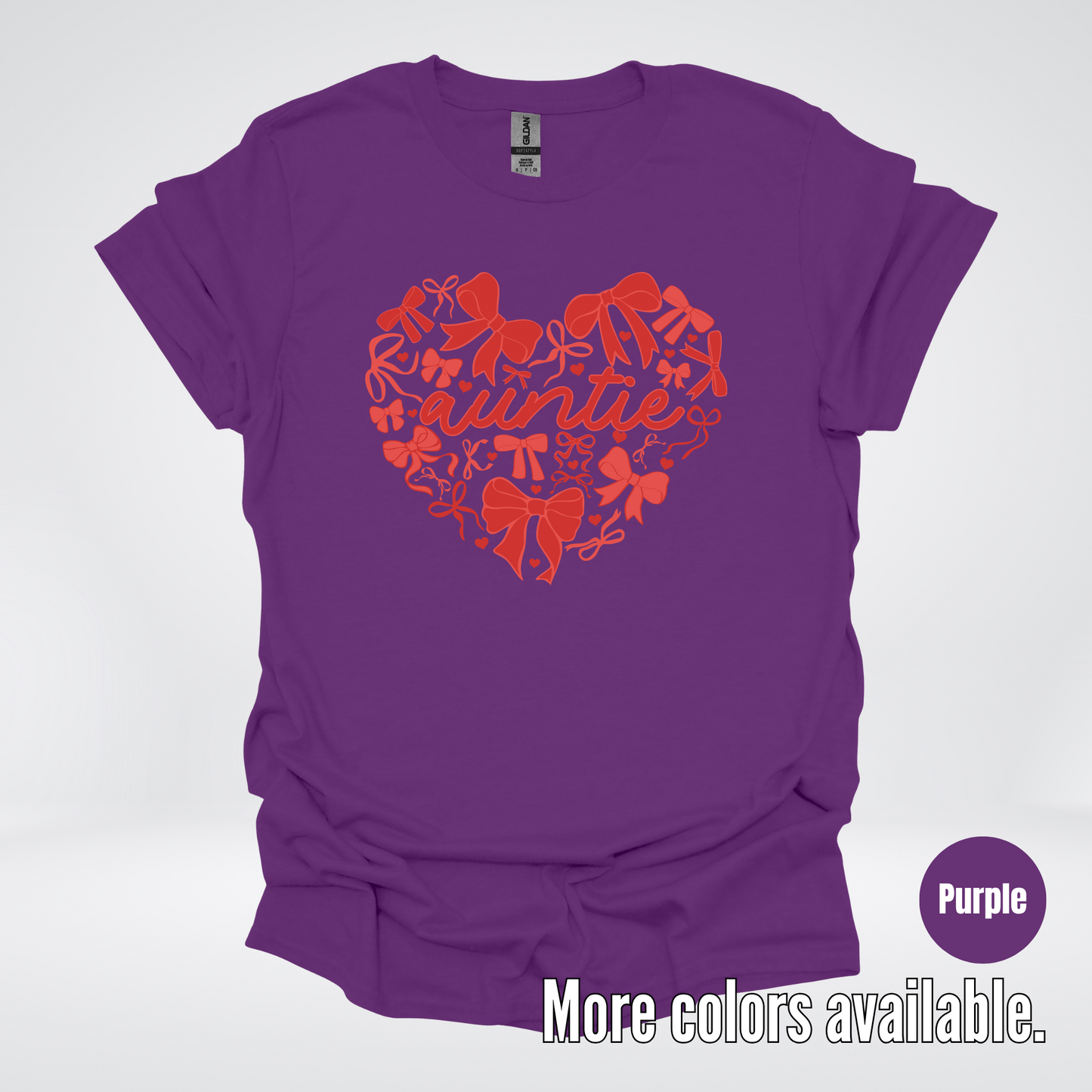 Auntie Red Bow Coquette T-Shirt