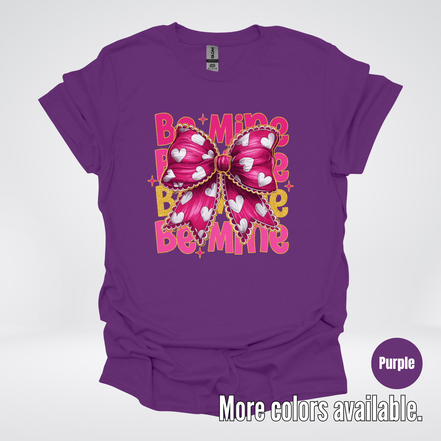 Be Mine Coquette Pink & Gold T-Shirt