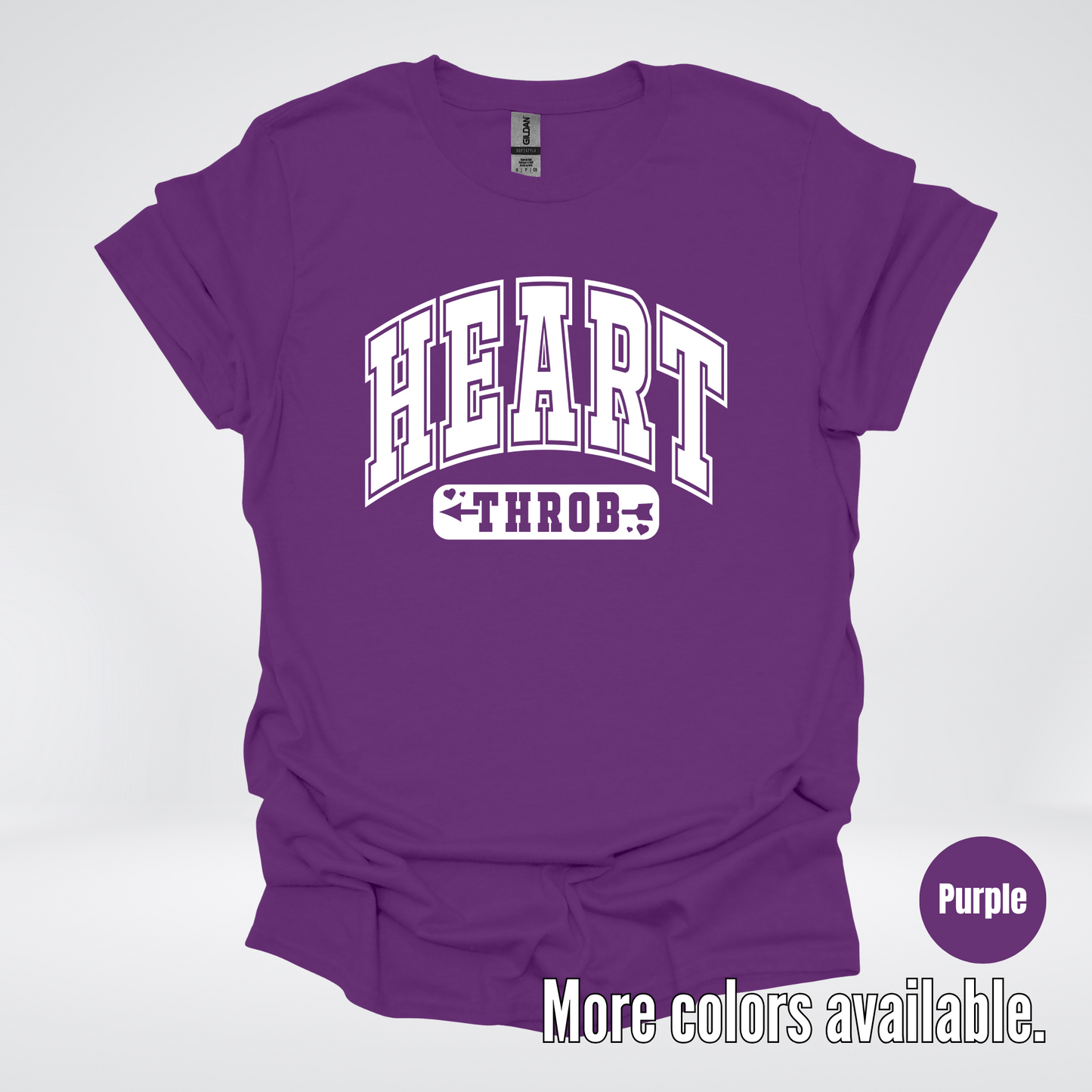 Heart Throb - White Design - T-Shirt