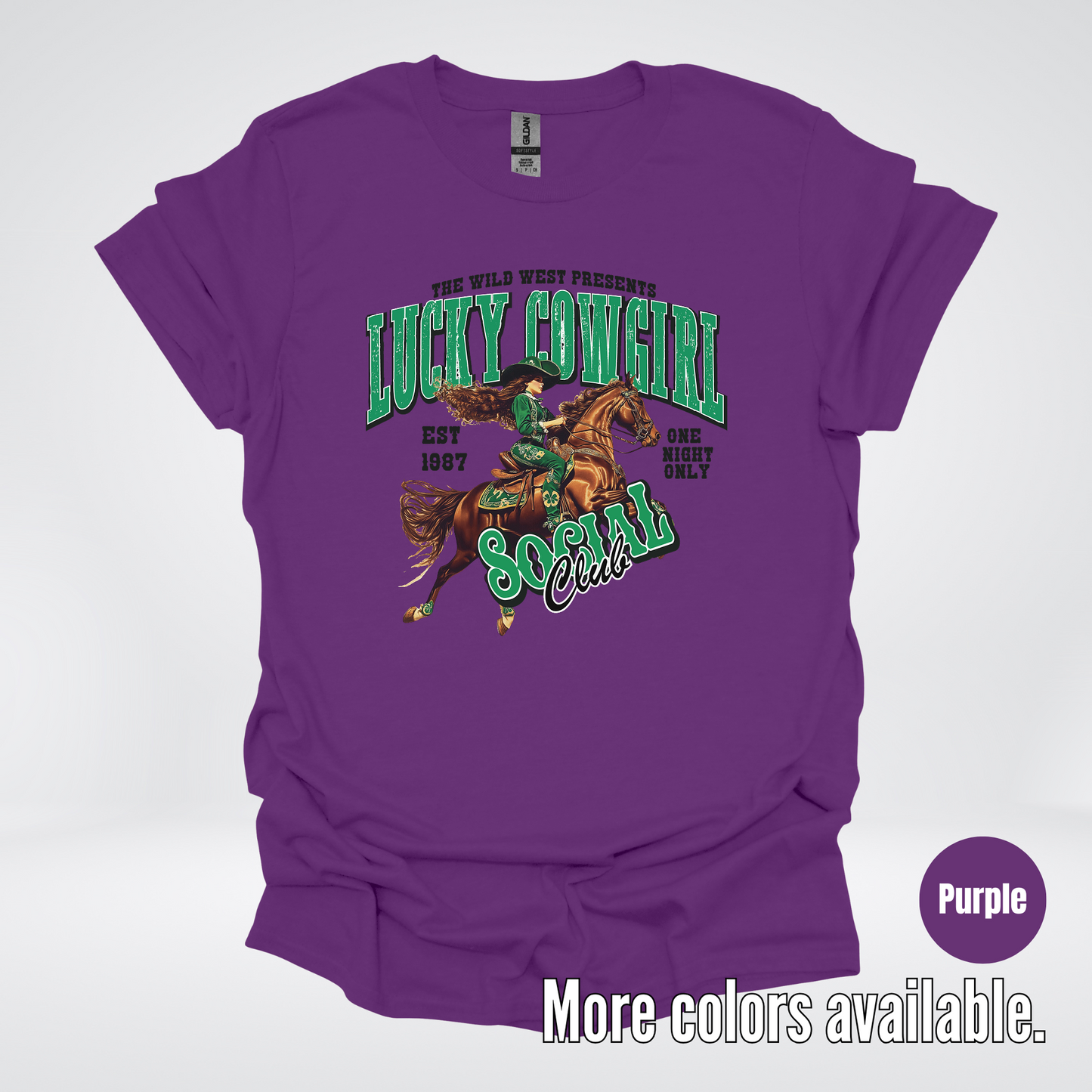 Lucky Cowgirl Social Club Saint Patrick's Day T-Shirt