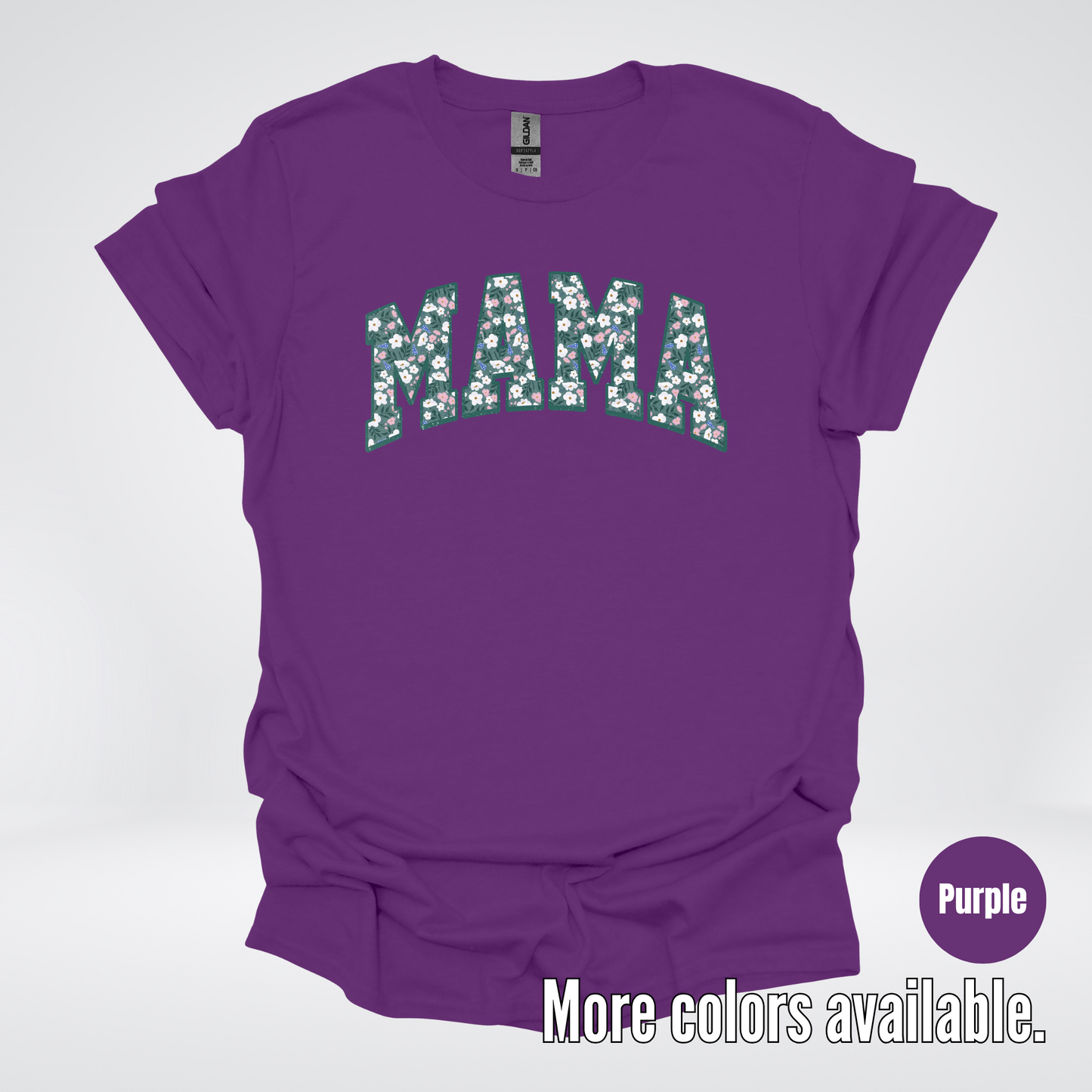 Mama Floral Green T-Shirt