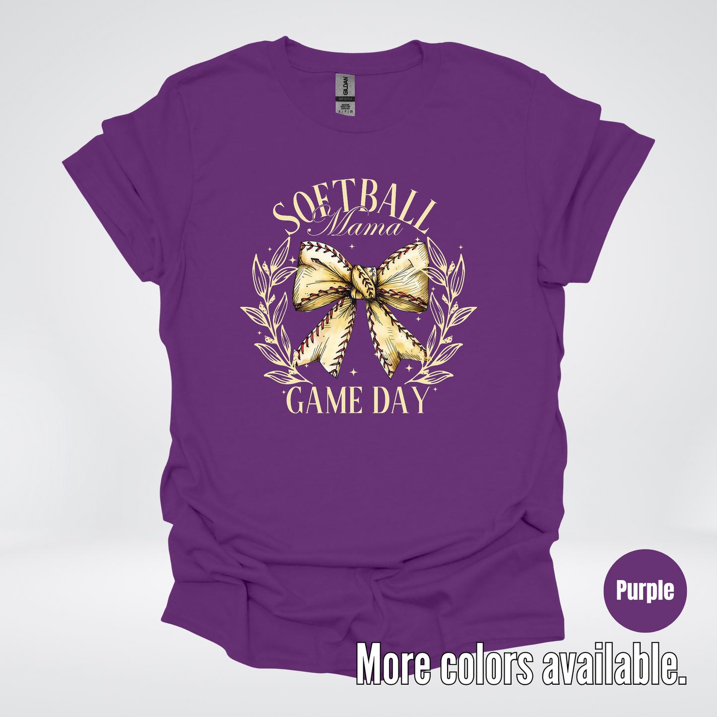 Softball Mama Game Day Coquette T-Shirt