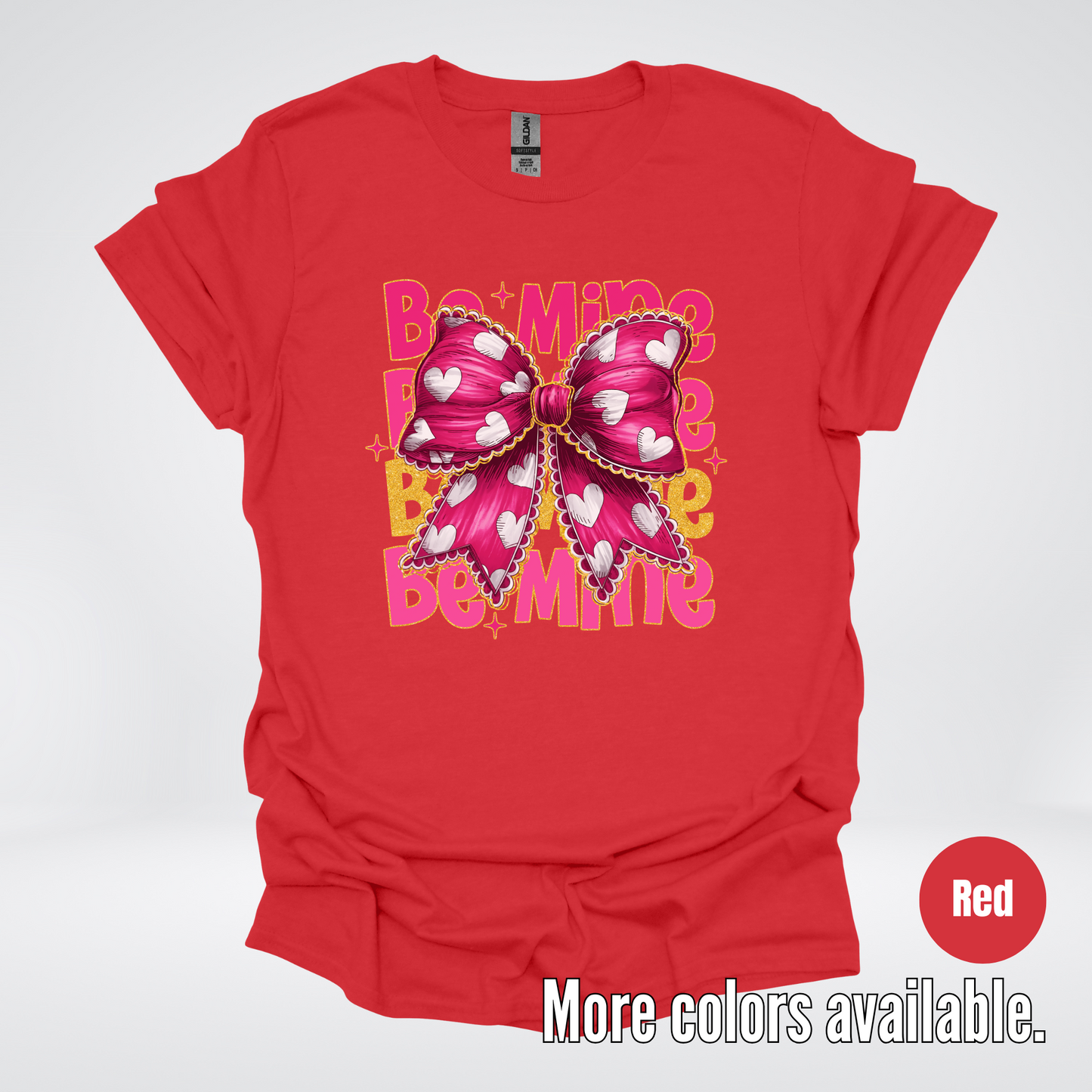Be Mine Coquette Pink & Gold T-Shirt