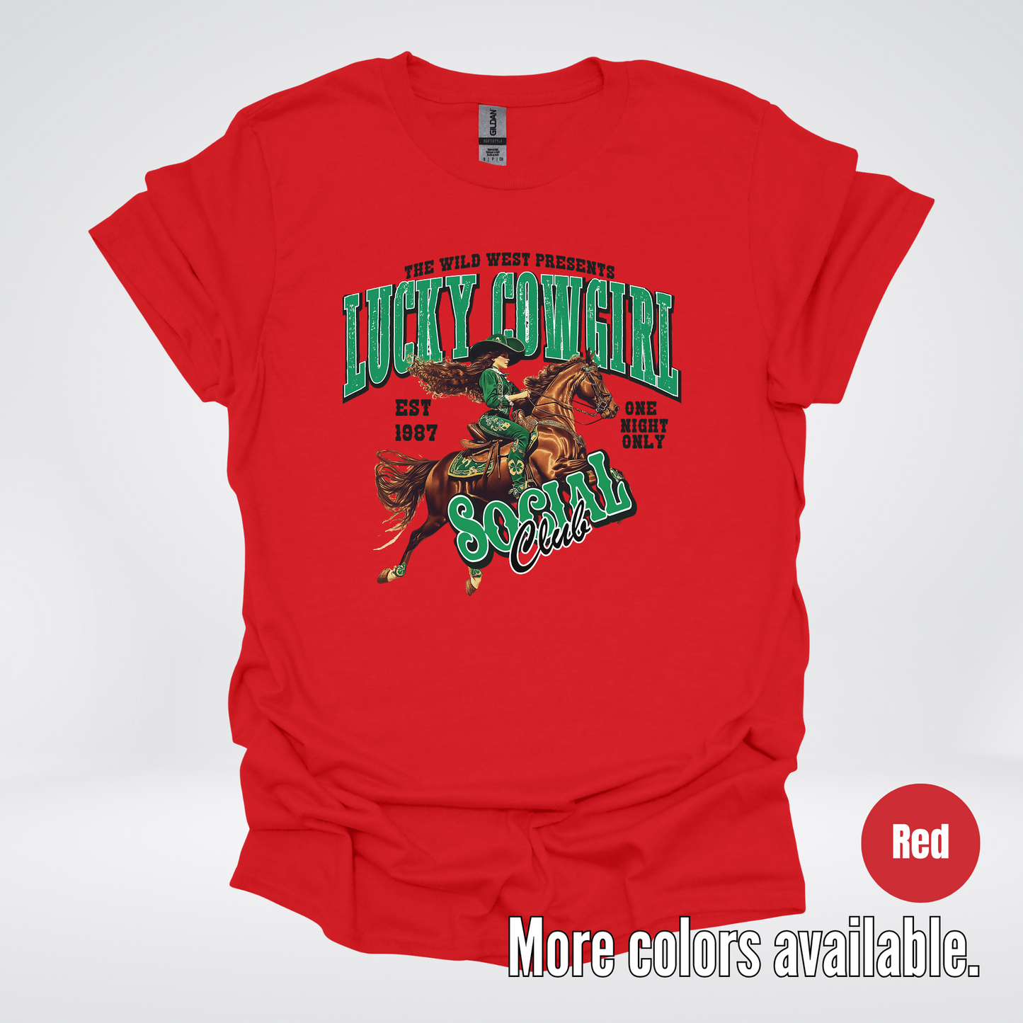 Lucky Cowgirl Social Club Saint Patrick's Day T-Shirt