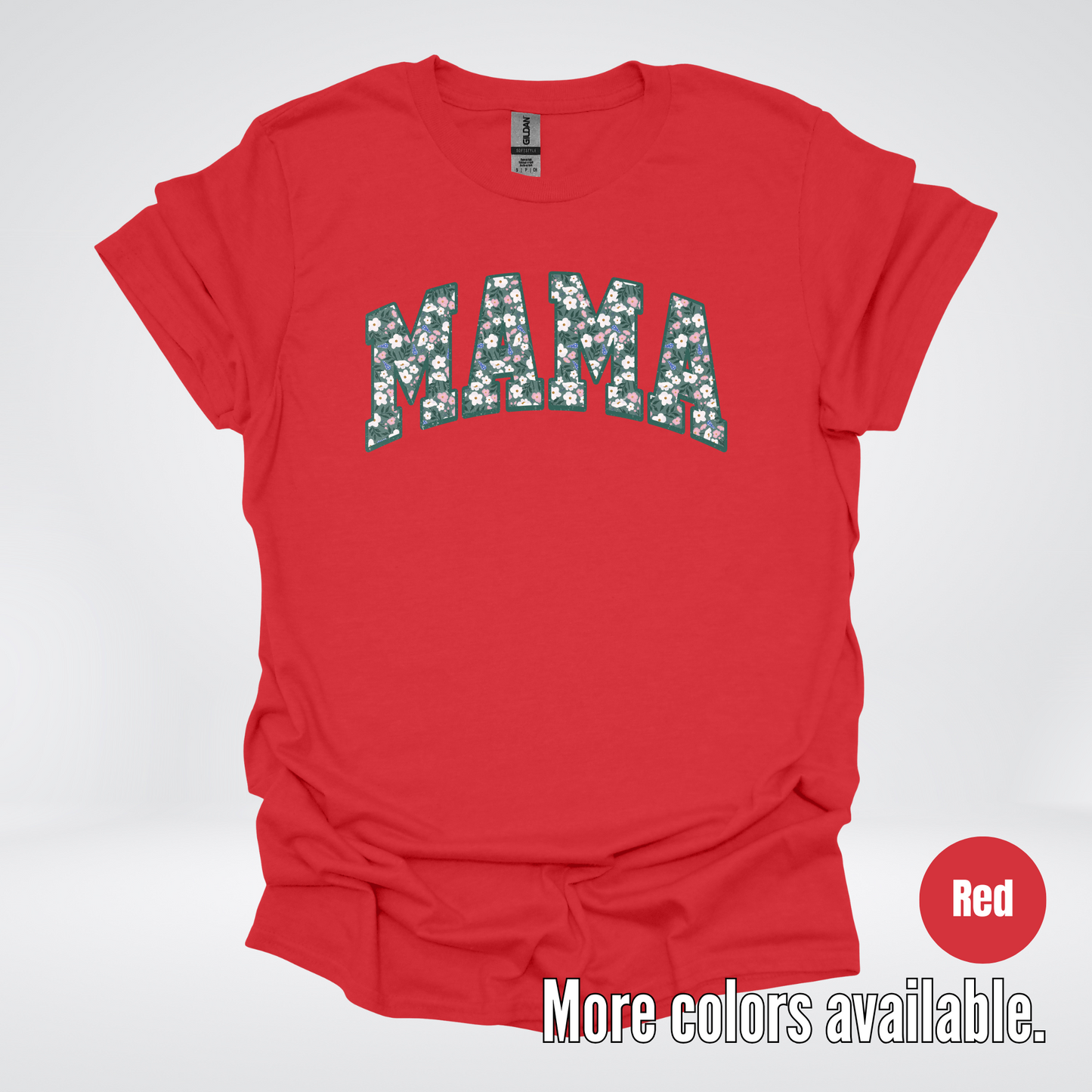 Mama Floral Green T-Shirt