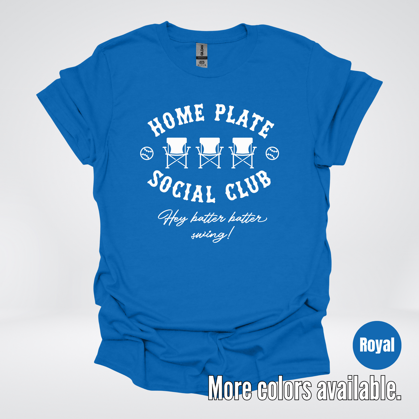 Home Plate Social Club β White Design - Baseball Softball T-Shirt
