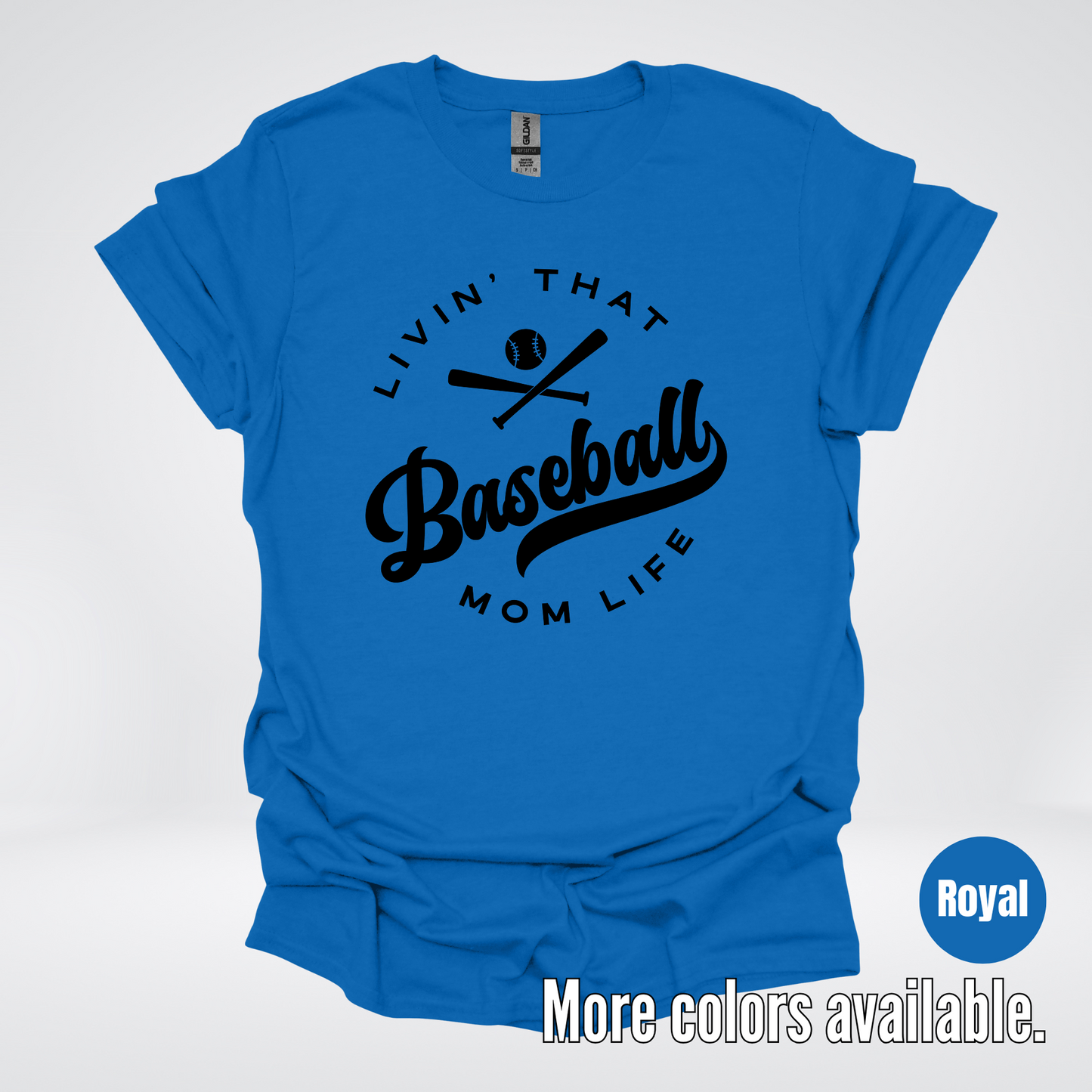 Livin’ That Baseball Mom Life – Black Design - T-Shirt