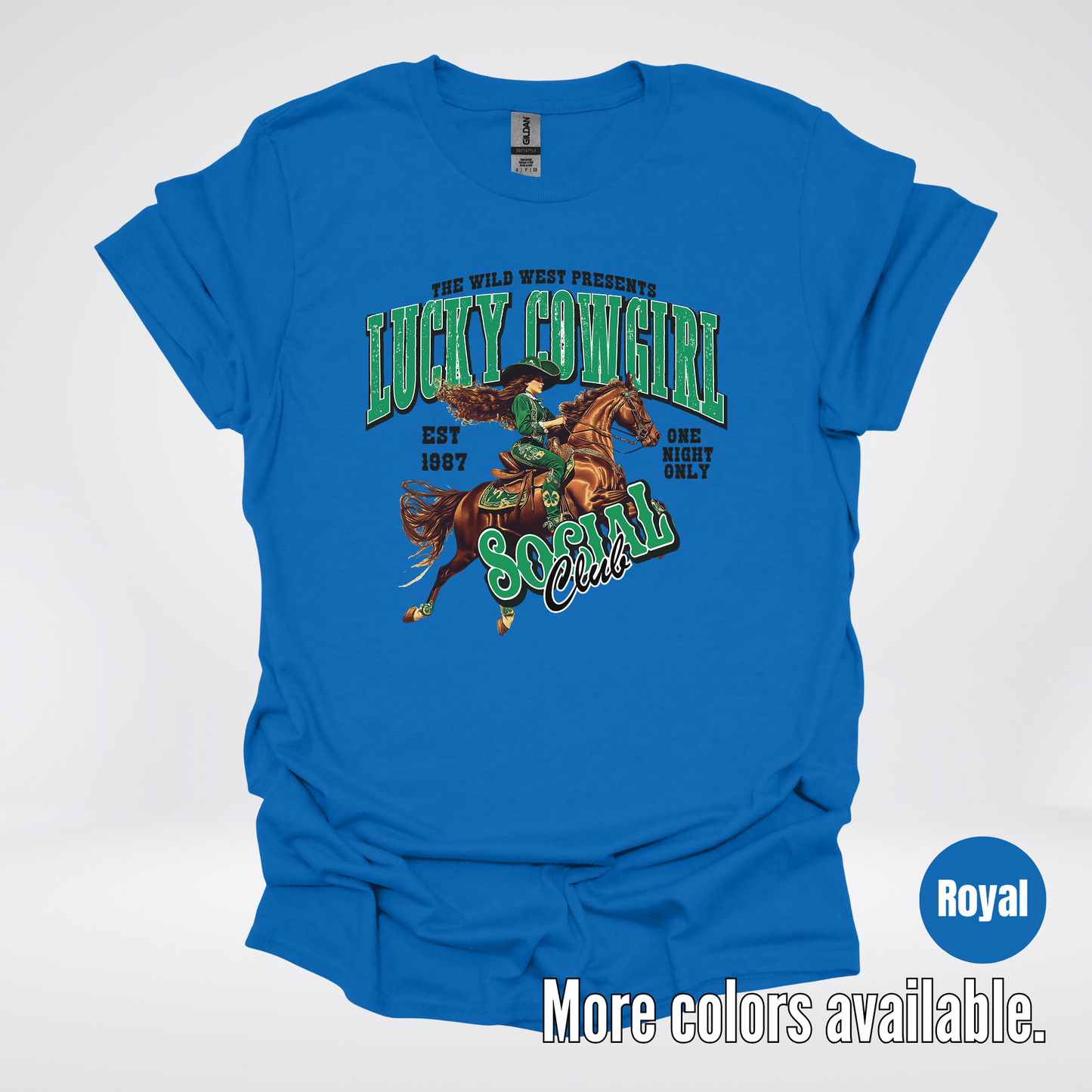 Lucky Cowgirl Social Club Saint Patrick's Day T-Shirt