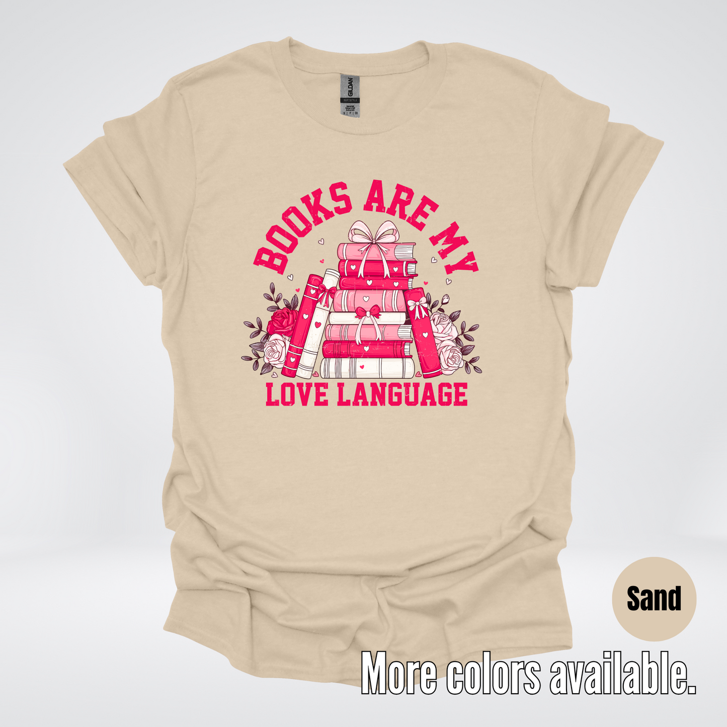 Books Are My Love Language Coquette T-Shirt