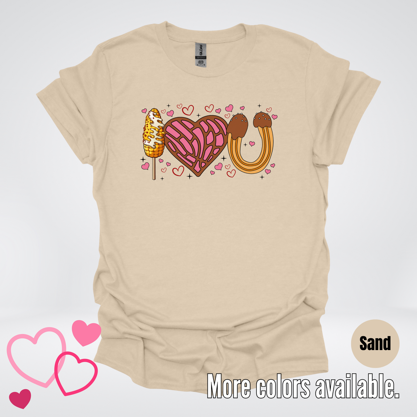 I Love You Elote Concha Churro T-Shirt