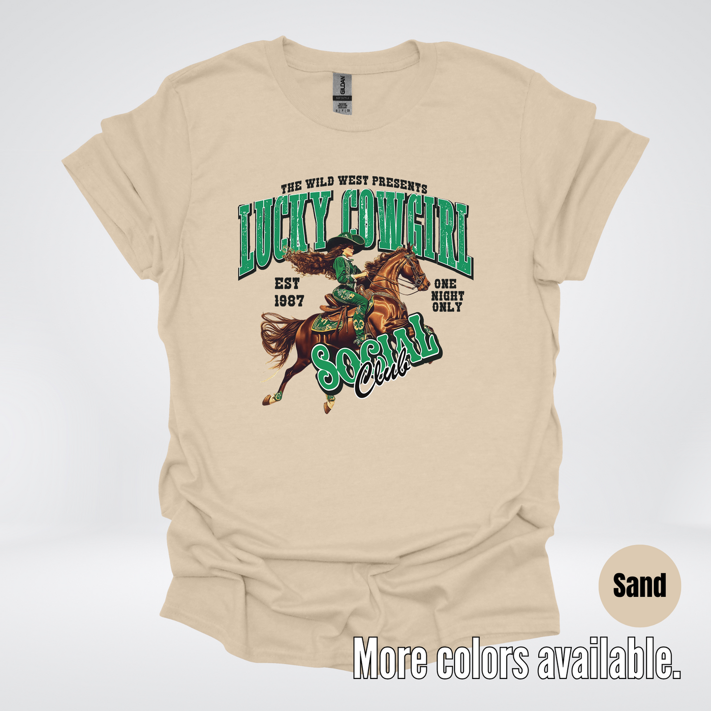 Lucky Cowgirl Social Club Saint Patrick's Day T-Shirt