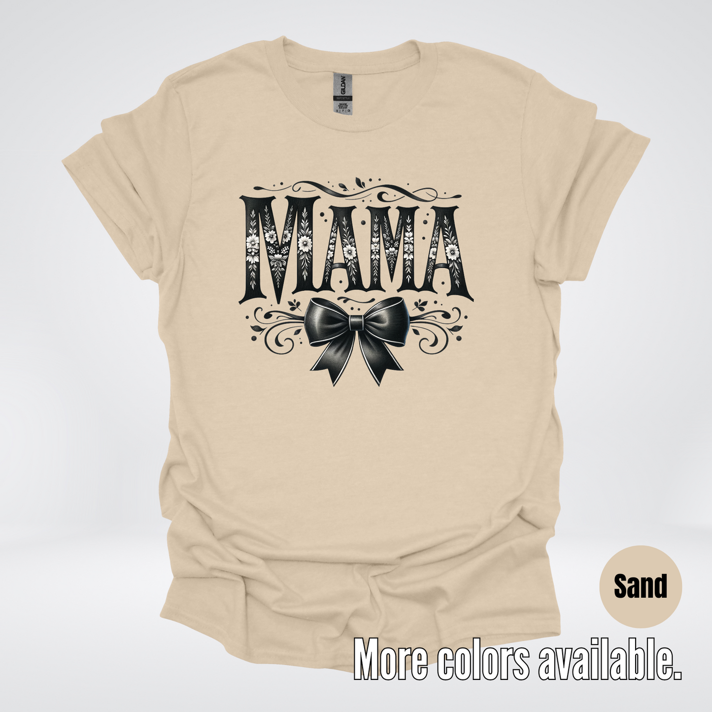 Mama Black & White Coquette T-Shirt