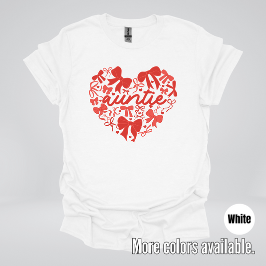Auntie Red Bow Coquette T-Shirt