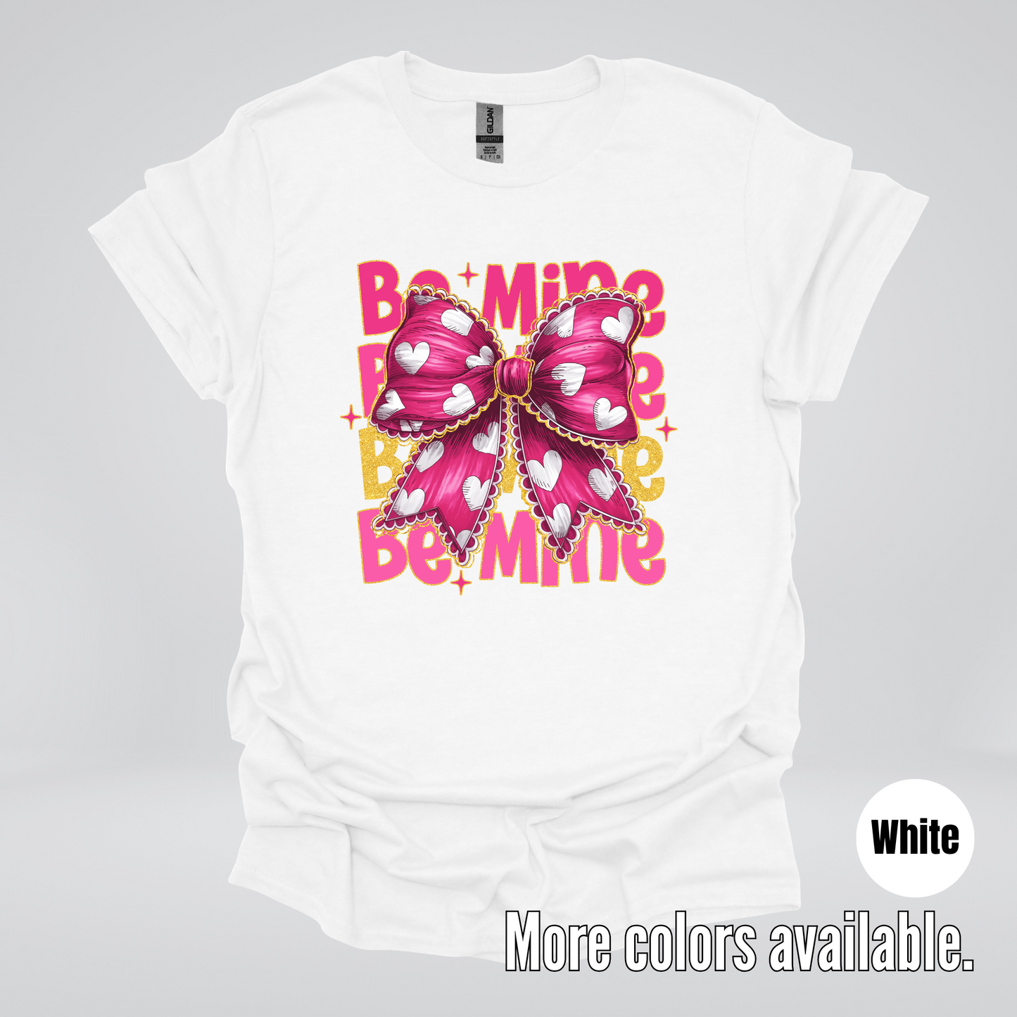 Be Mine Coquette Pink & Gold T-Shirt
