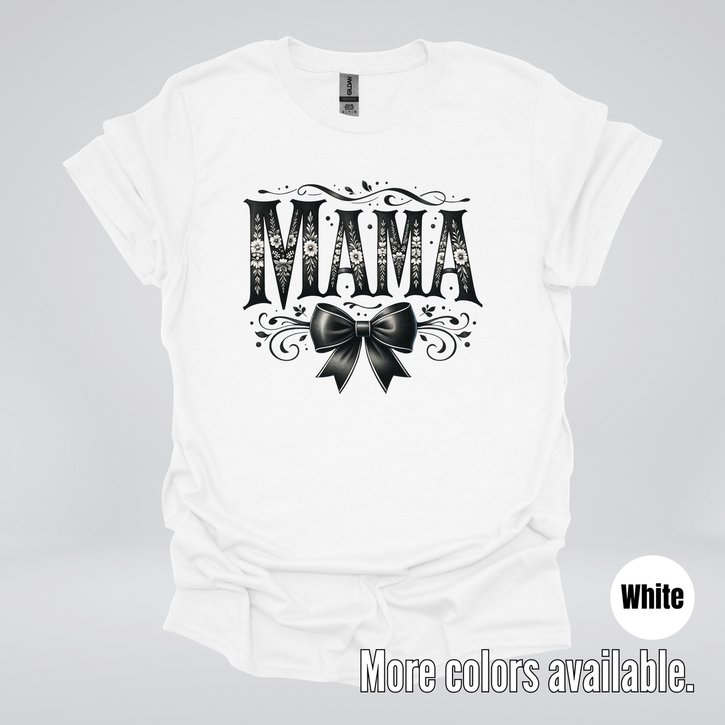 Mama Black & White Coquette T-Shirt