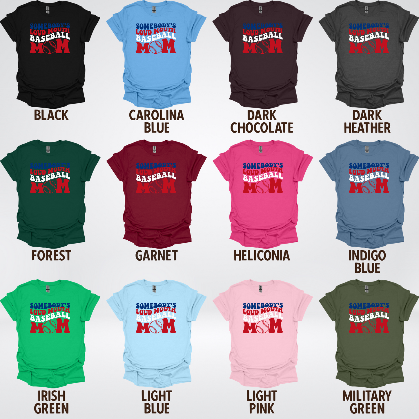 Somebody's Loud Mouth Baseball Mom T-Shirt