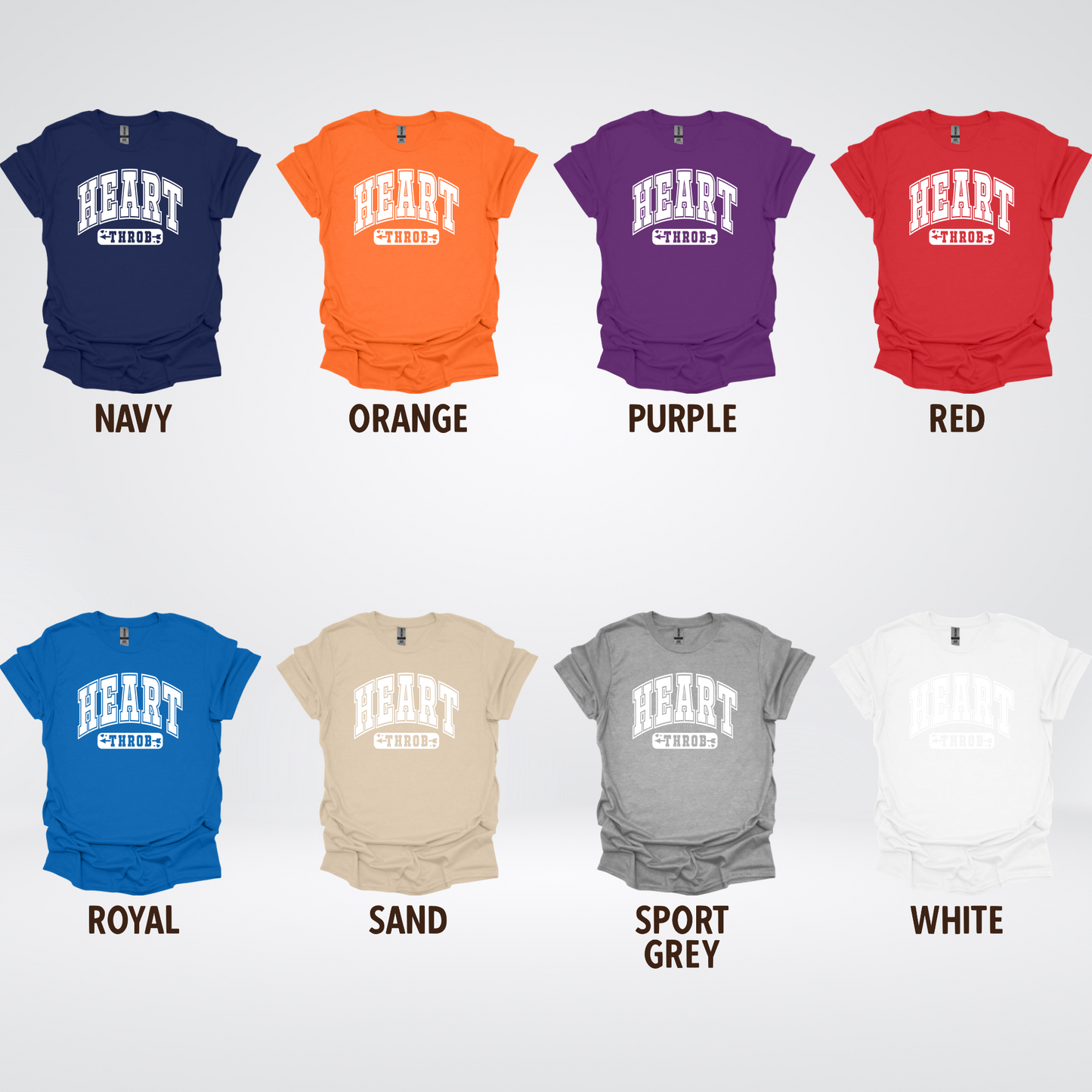 Heart Throb - White Design - T-Shirt