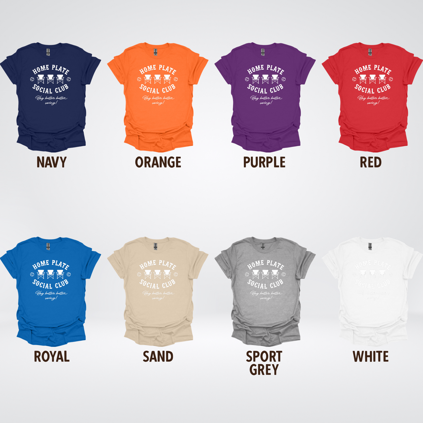 Home Plate Social Club β White Design - Baseball Softball T-Shirt
