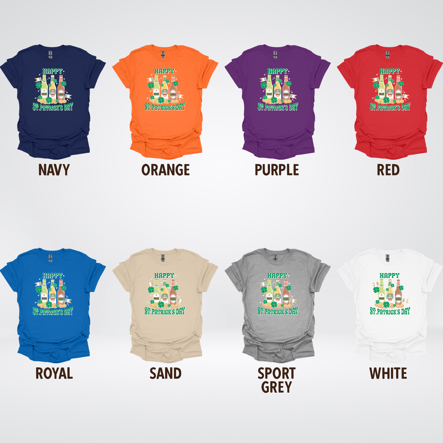 Three Bottles Saint Patrick's Day T-Shirt