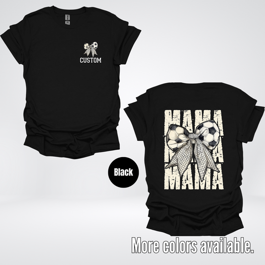 Custom Name Soccer Mama Coquette T-Shirt