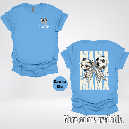 Custom Name Soccer Mama Coquette T-Shirt
