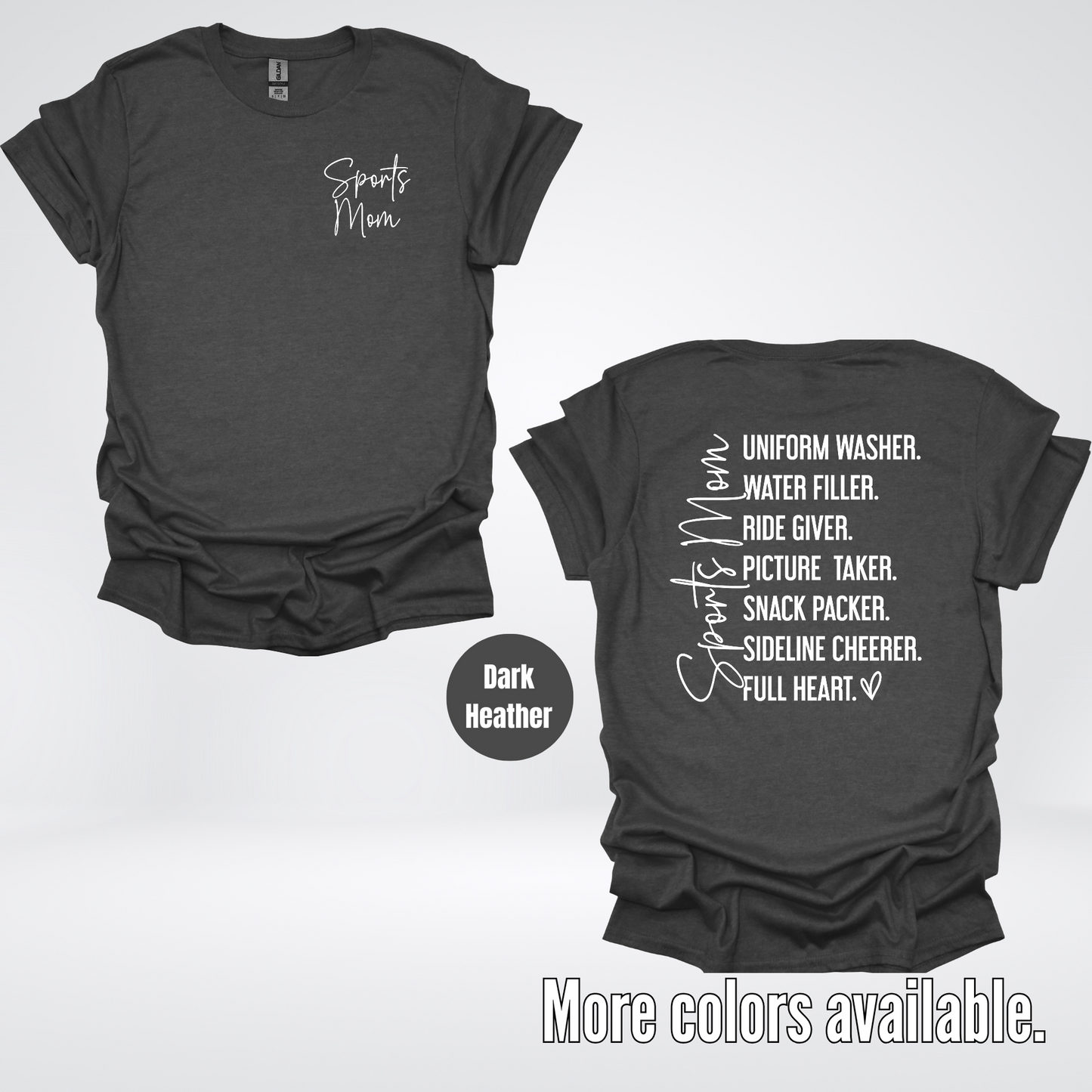 Sports Mom Uniform Washer Water Filler Sideline Cheerer T-Shirt