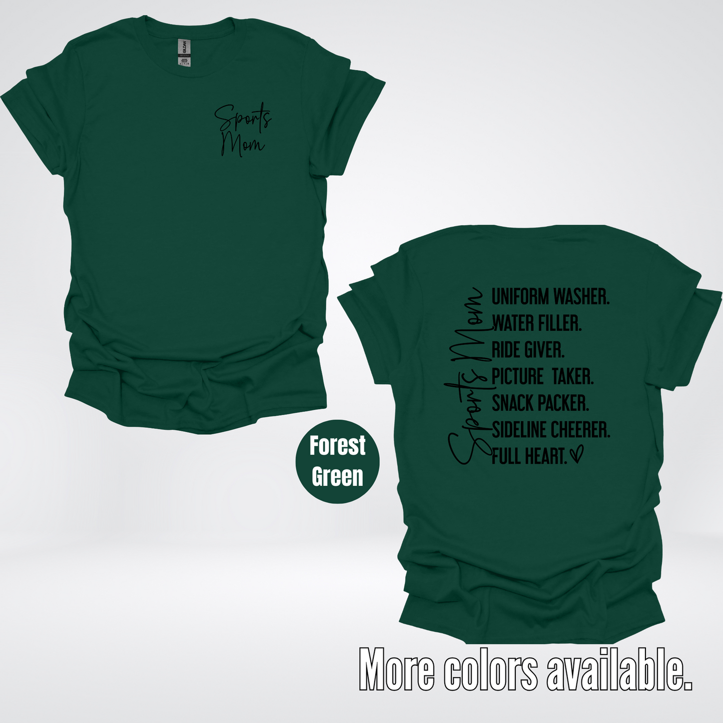 Sports Mom Uniform Washer Sideline Cheerer - Black Design - T-Shirt