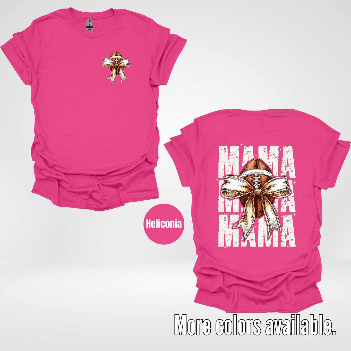 Coquette Football Mama T-Shirt