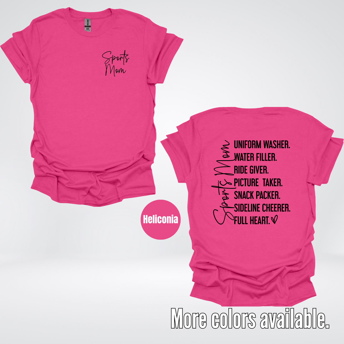 Sports Mom Uniform Washer Sideline Cheerer - Black Design - T-Shirt