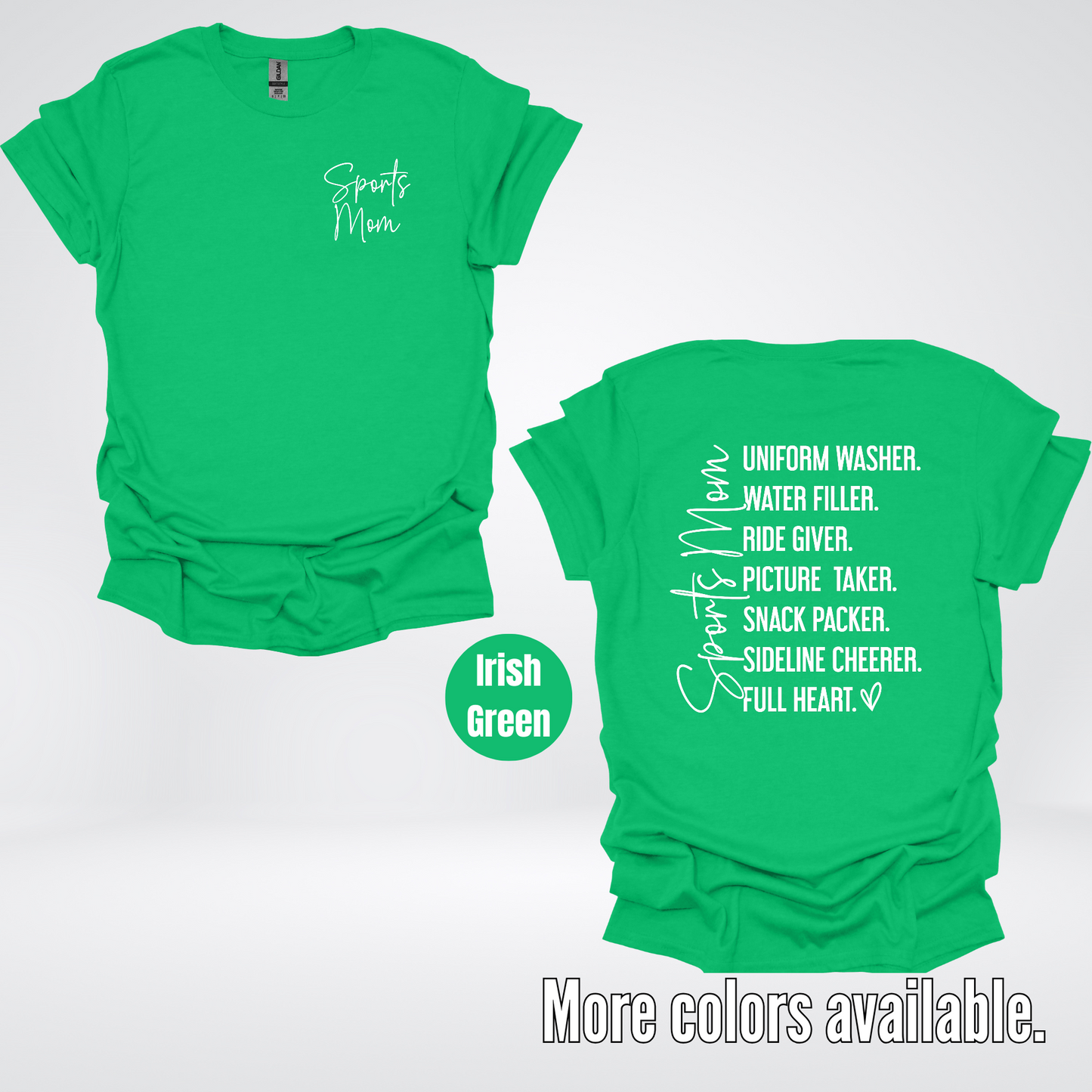 Sports Mom Uniform Washer Water Filler Sideline Cheerer T-Shirt