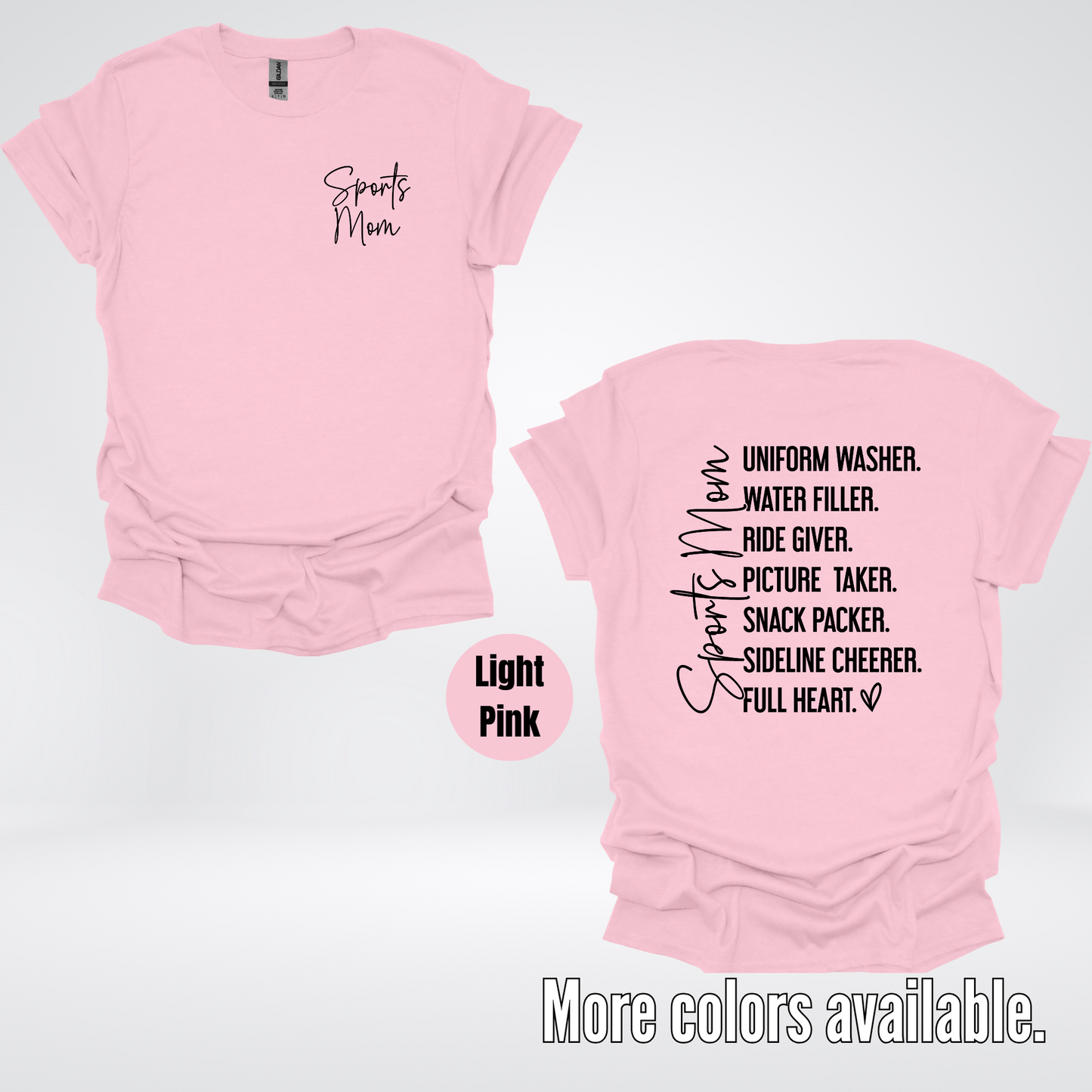 Sports Mom Uniform Washer Sideline Cheerer - Black Design - T-Shirt
