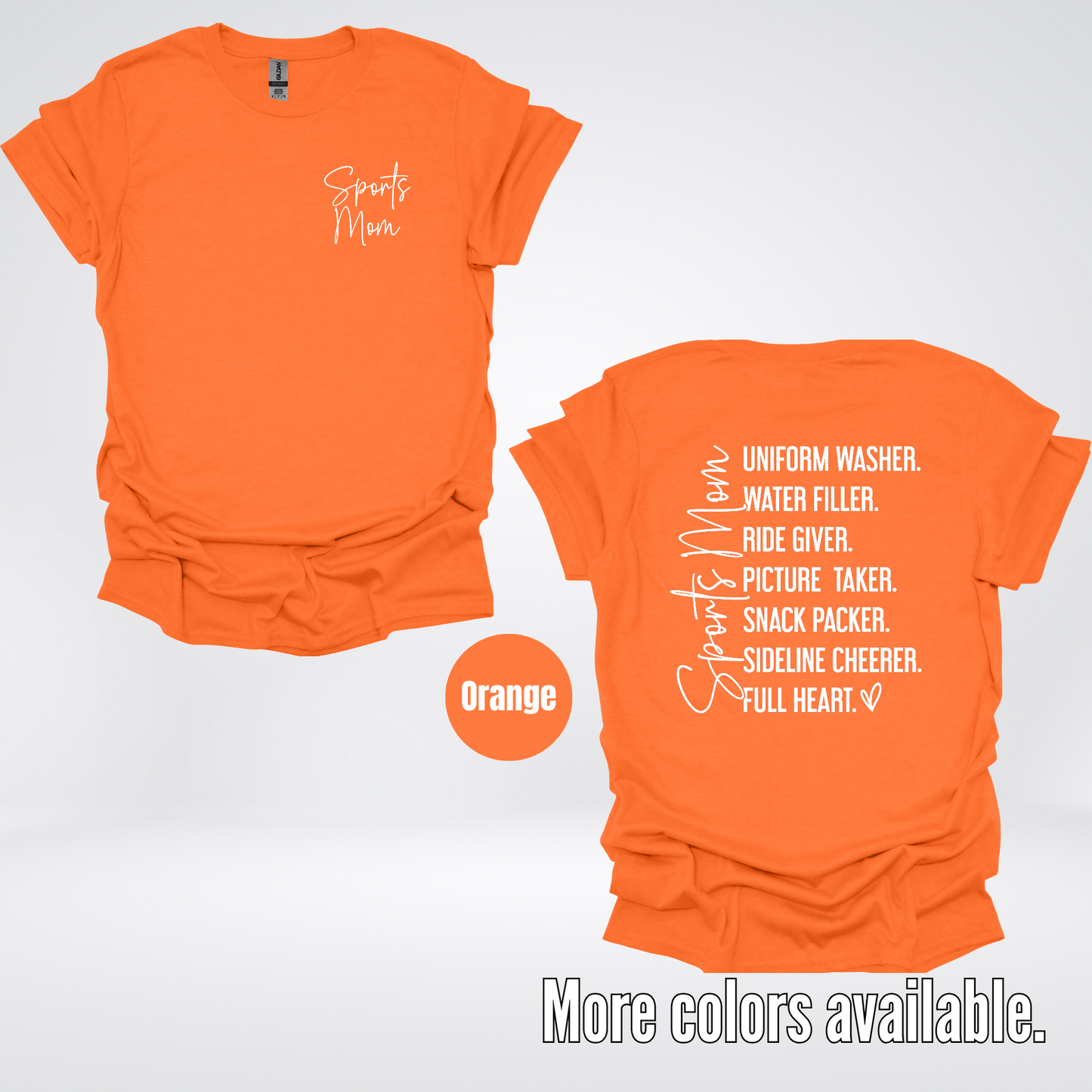 Sports Mom Uniform Washer Water Filler Sideline Cheerer T-Shirt