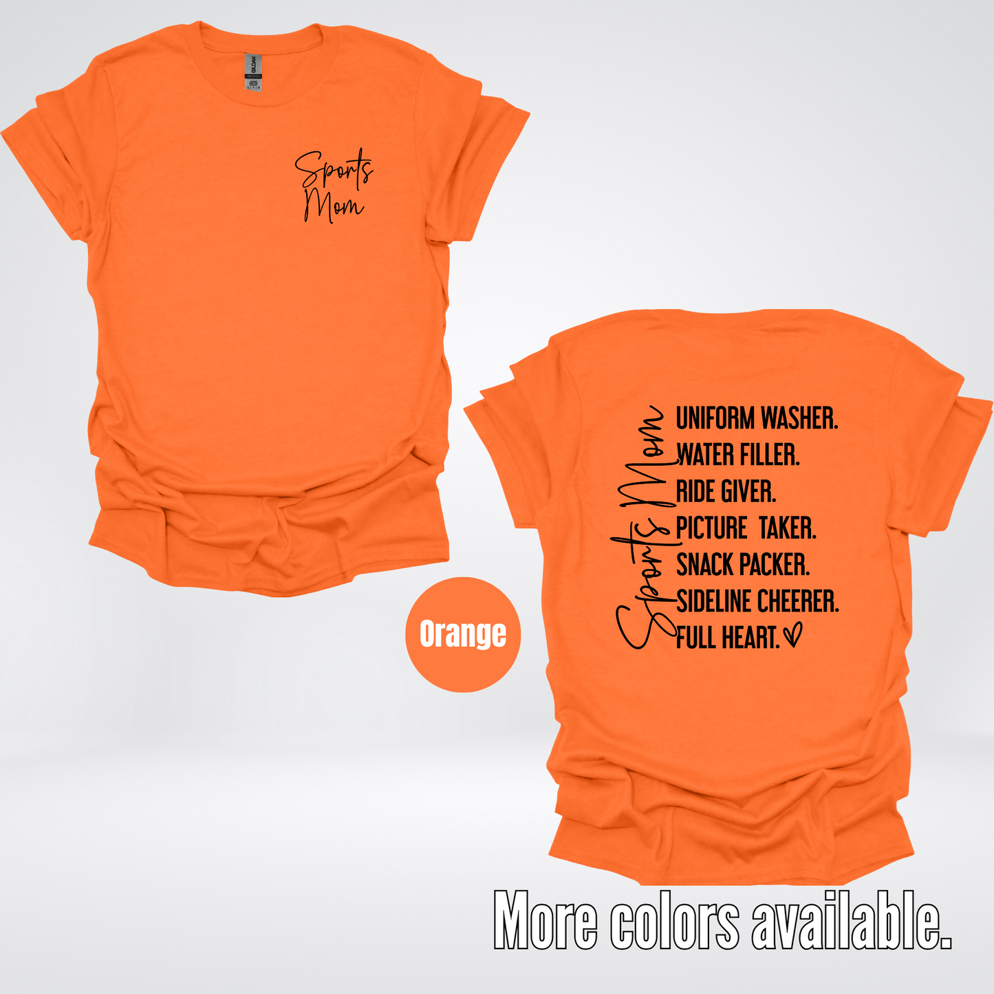 Sports Mom Uniform Washer Sideline Cheerer - Black Design - T-Shirt