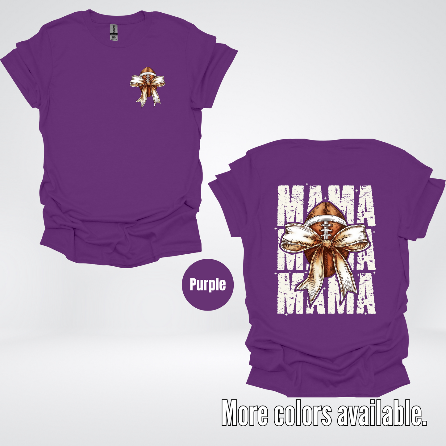 Coquette Football Mama T-Shirt