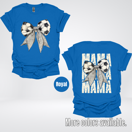Soccer Mama Coquette Full Front And Back T-Shirt
