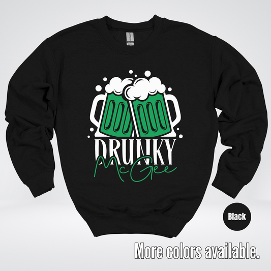 Drunky McGee  – Saint Patrick’s Day Crewneck Sweatshirt