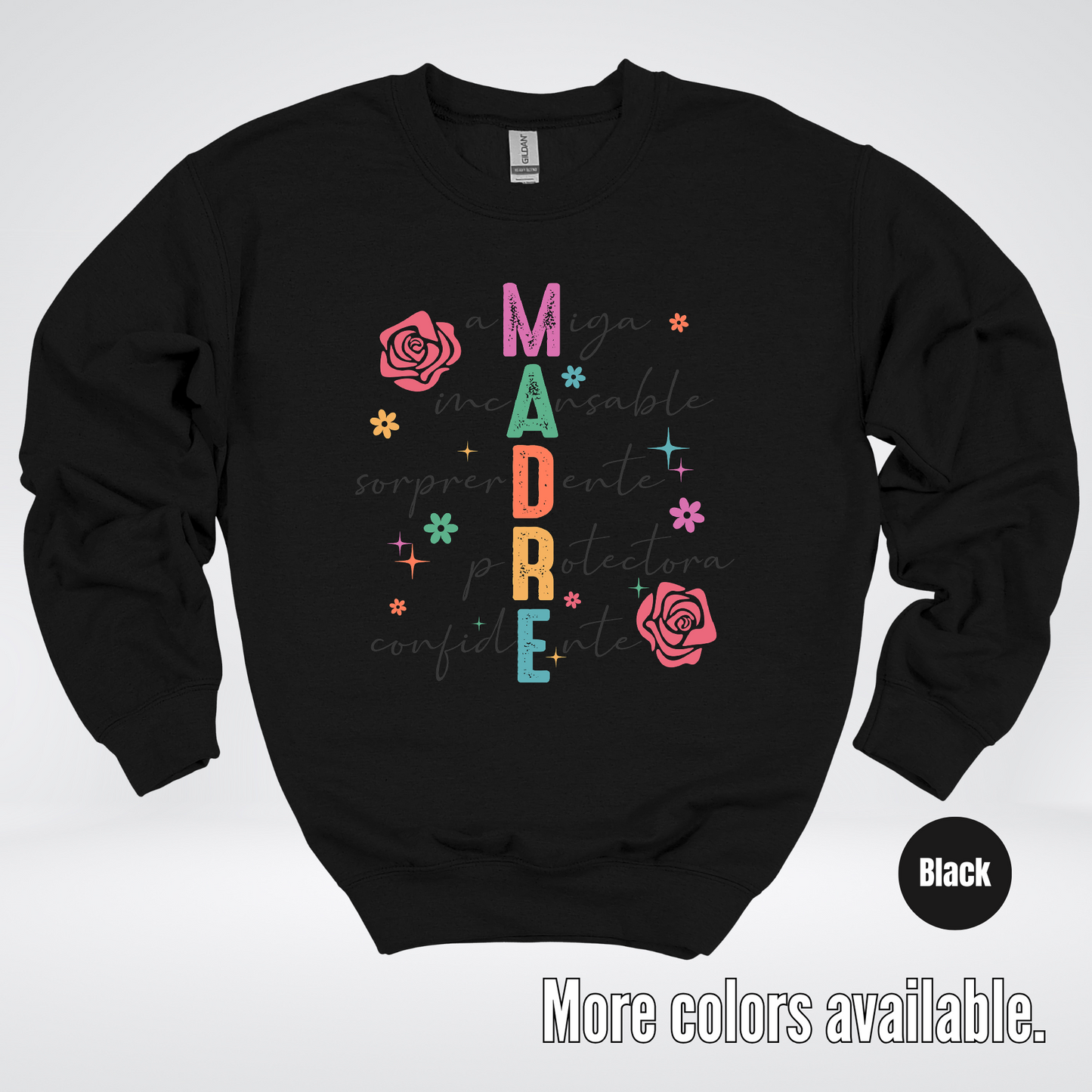 Madre Spanish Mother's Day Crewneck Sweatshirt