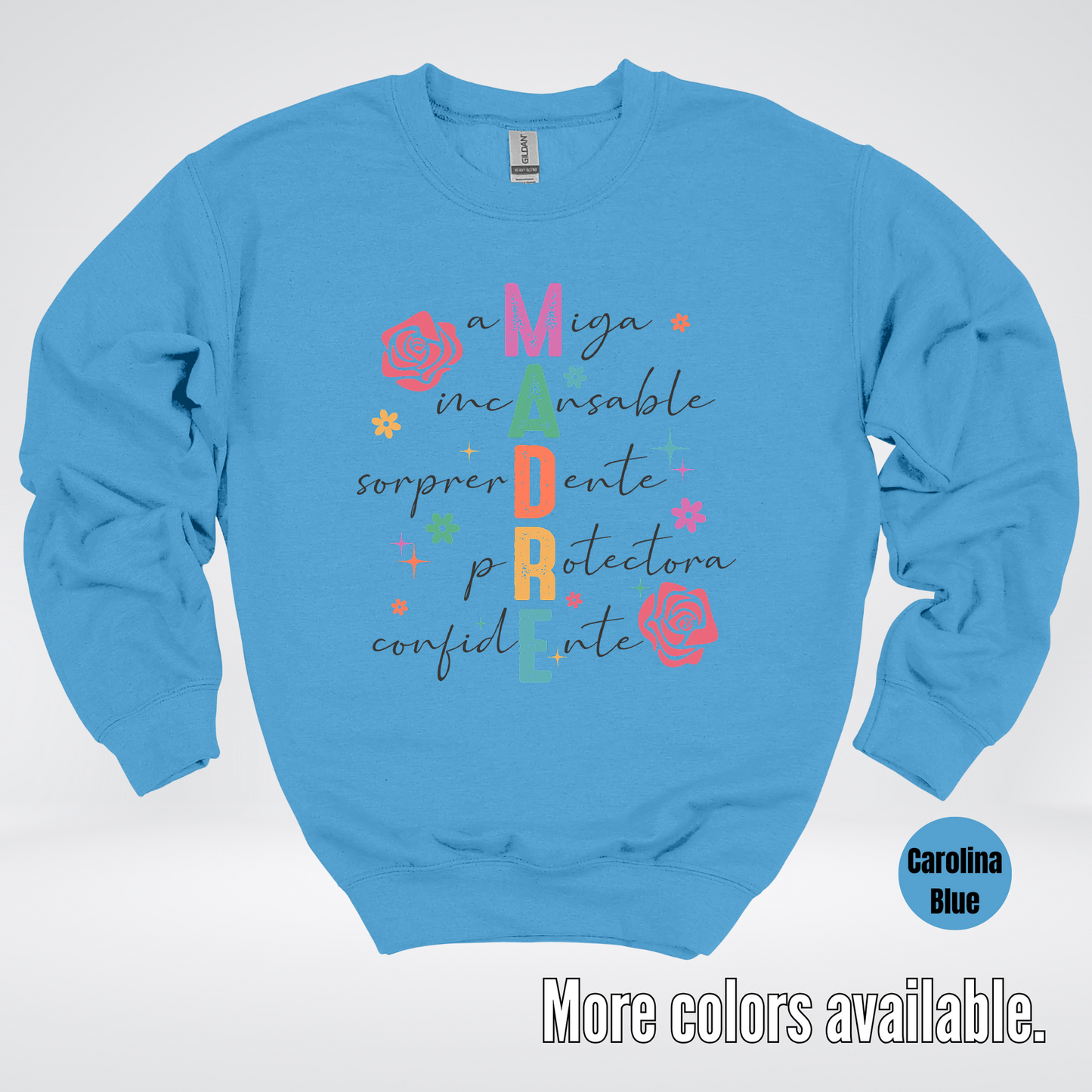 Madre Spanish Mother's Day Crewneck Sweatshirt