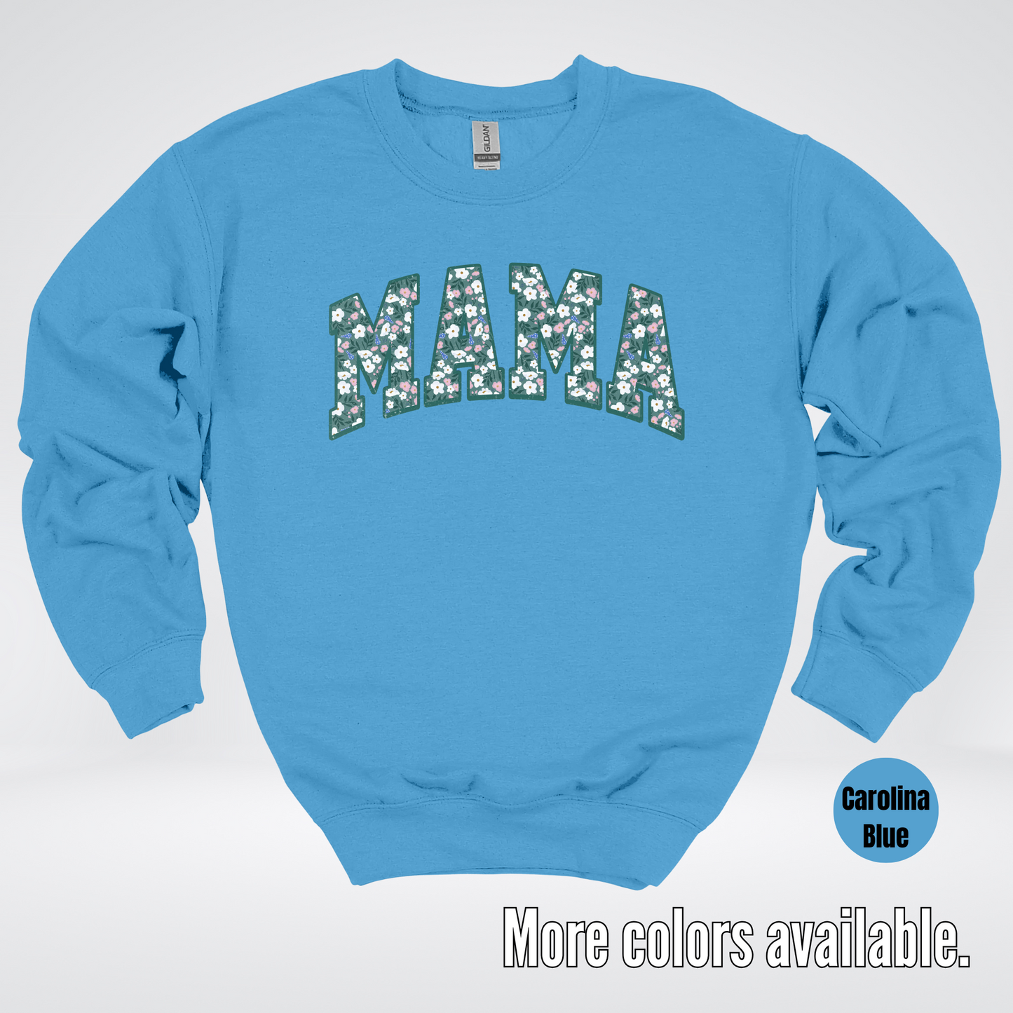Mama Floral Green Crewneck Sweatshirt