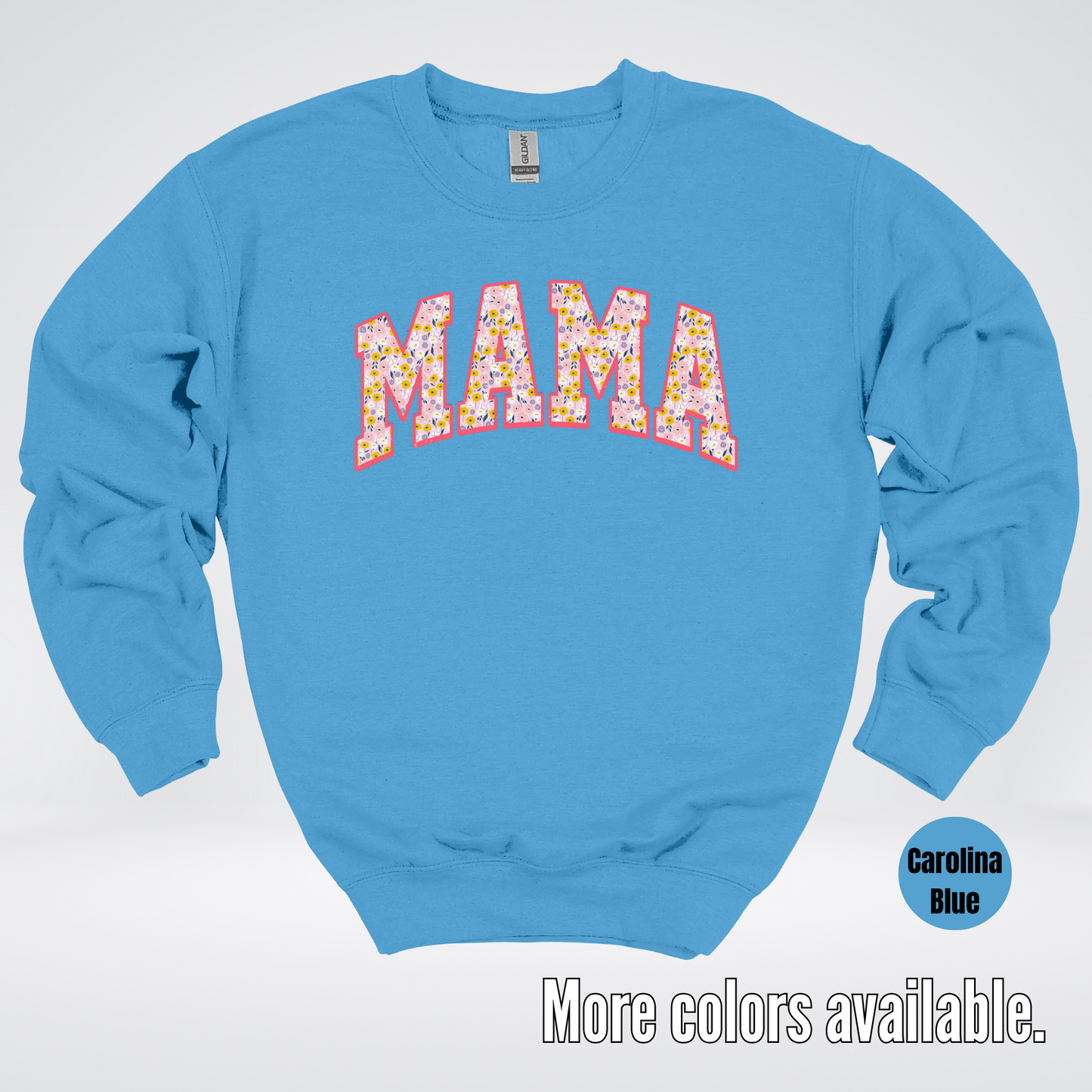 Mama Floral Pink Crewneck Sweatshirt