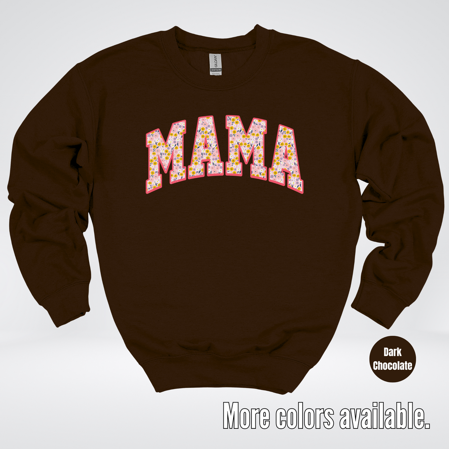 Mama Floral Pink Crewneck Sweatshirt
