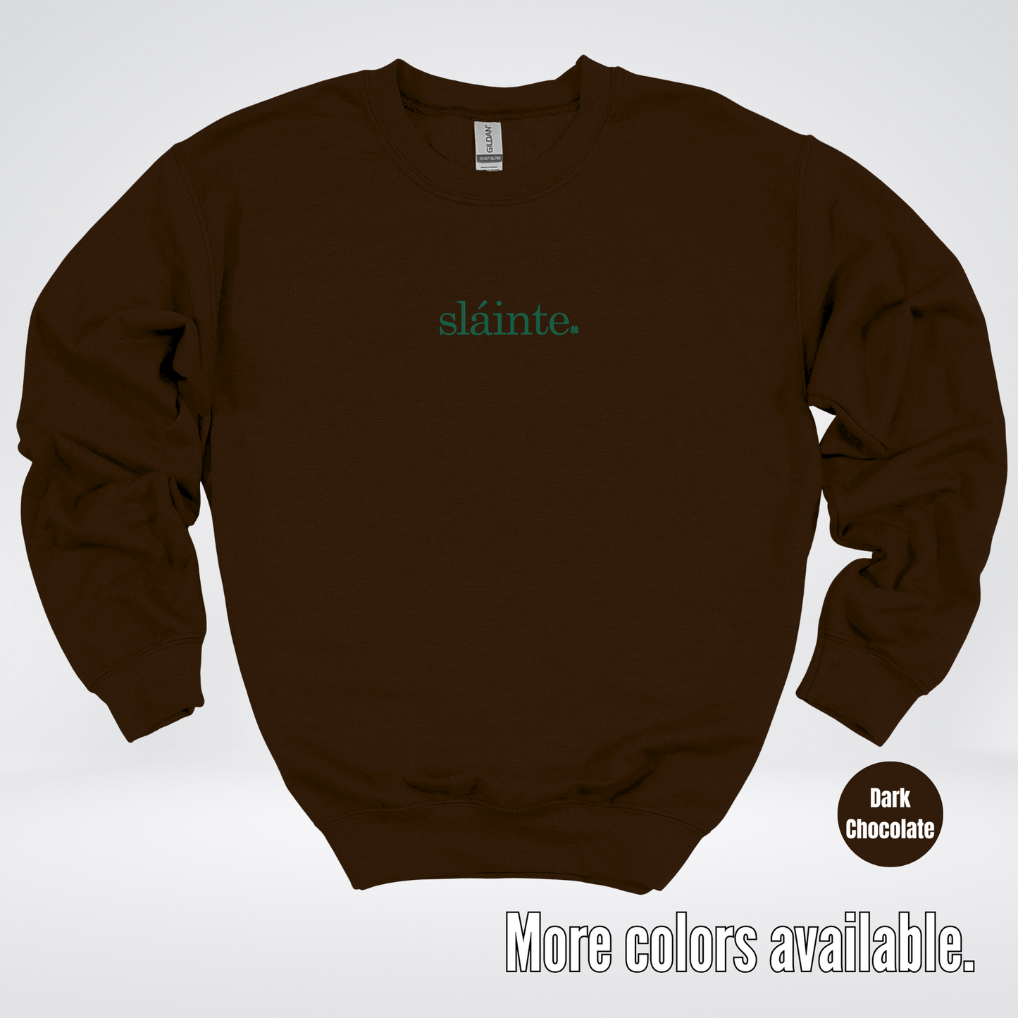 Slainte - Forest Green Design – Saint Patrick’s Day Crewneck Sweatshirt