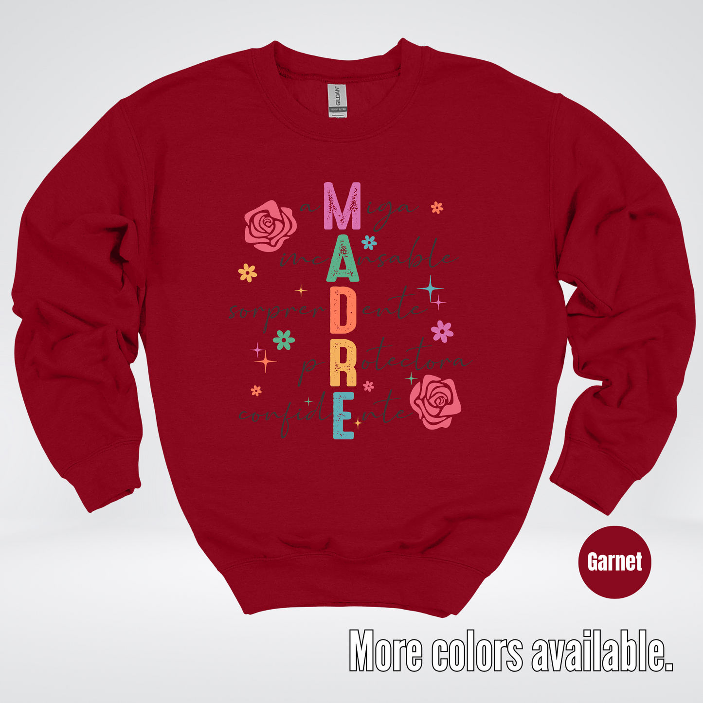 Madre Spanish Mother's Day Crewneck Sweatshirt
