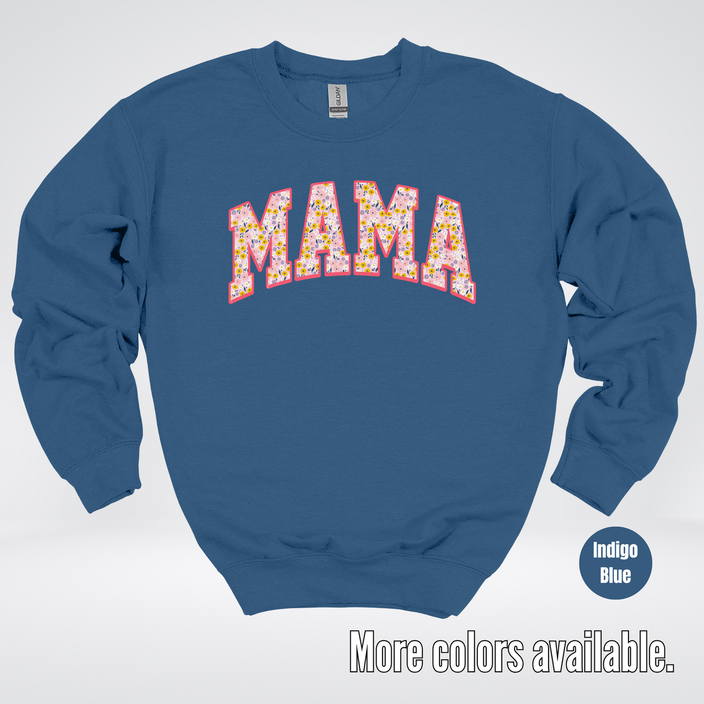 Mama Floral Pink Crewneck Sweatshirt