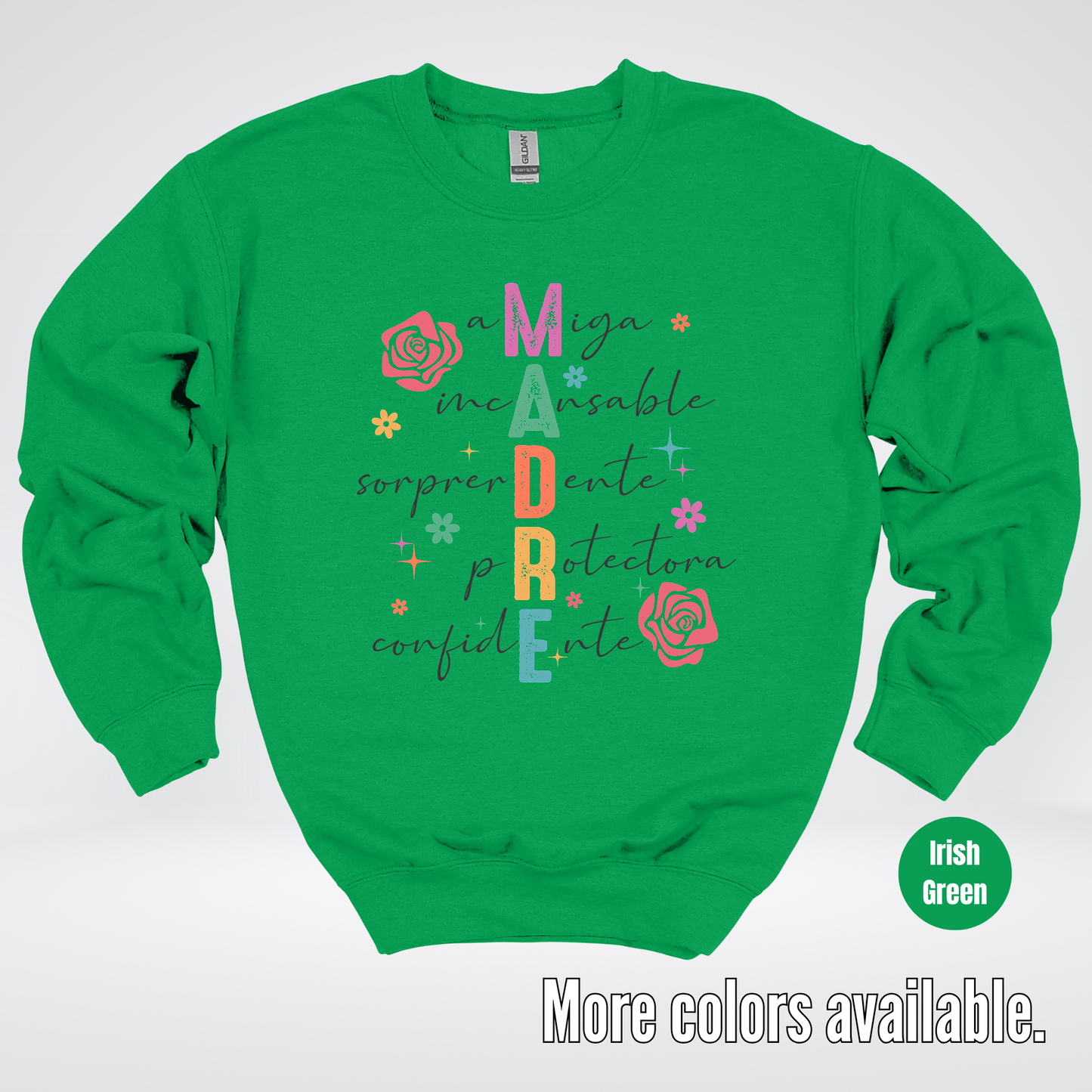 Madre Spanish Mother's Day Crewneck Sweatshirt
