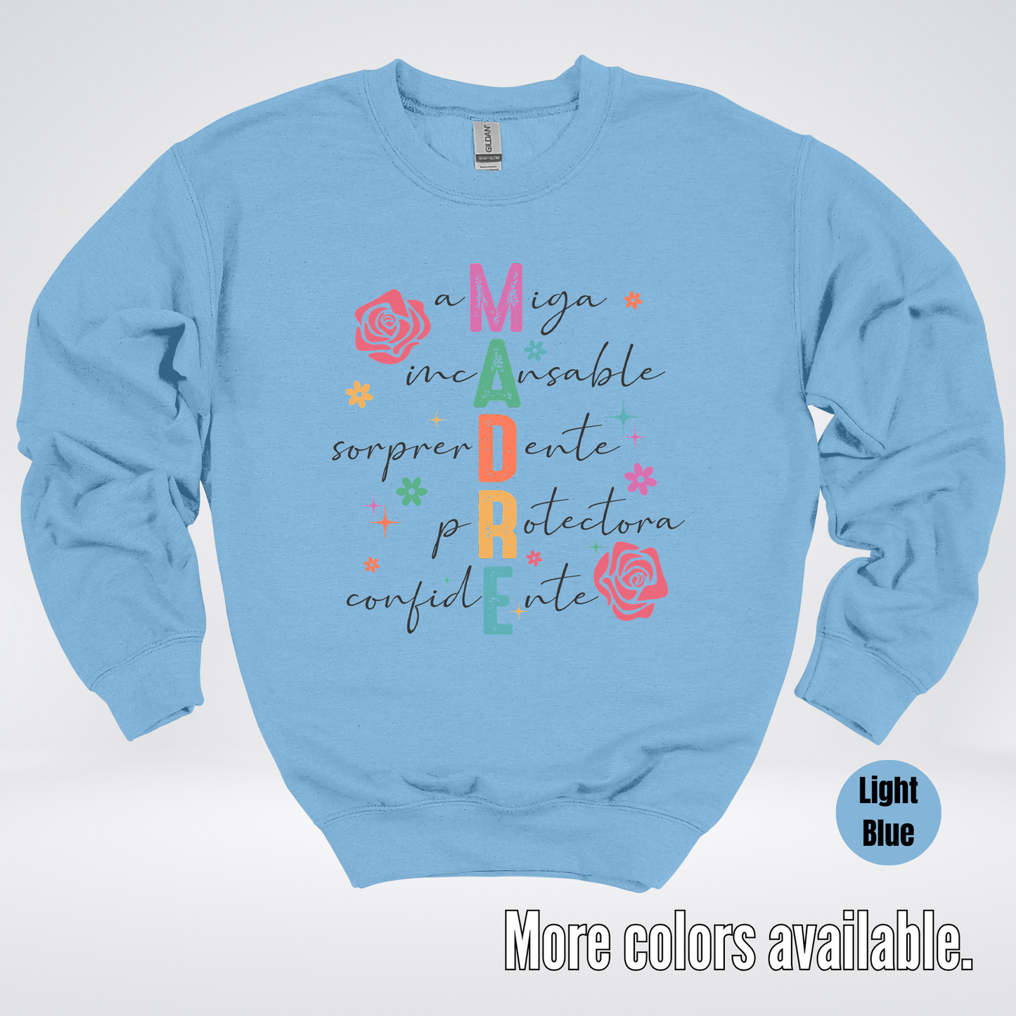 Madre Spanish Mother's Day Crewneck Sweatshirt