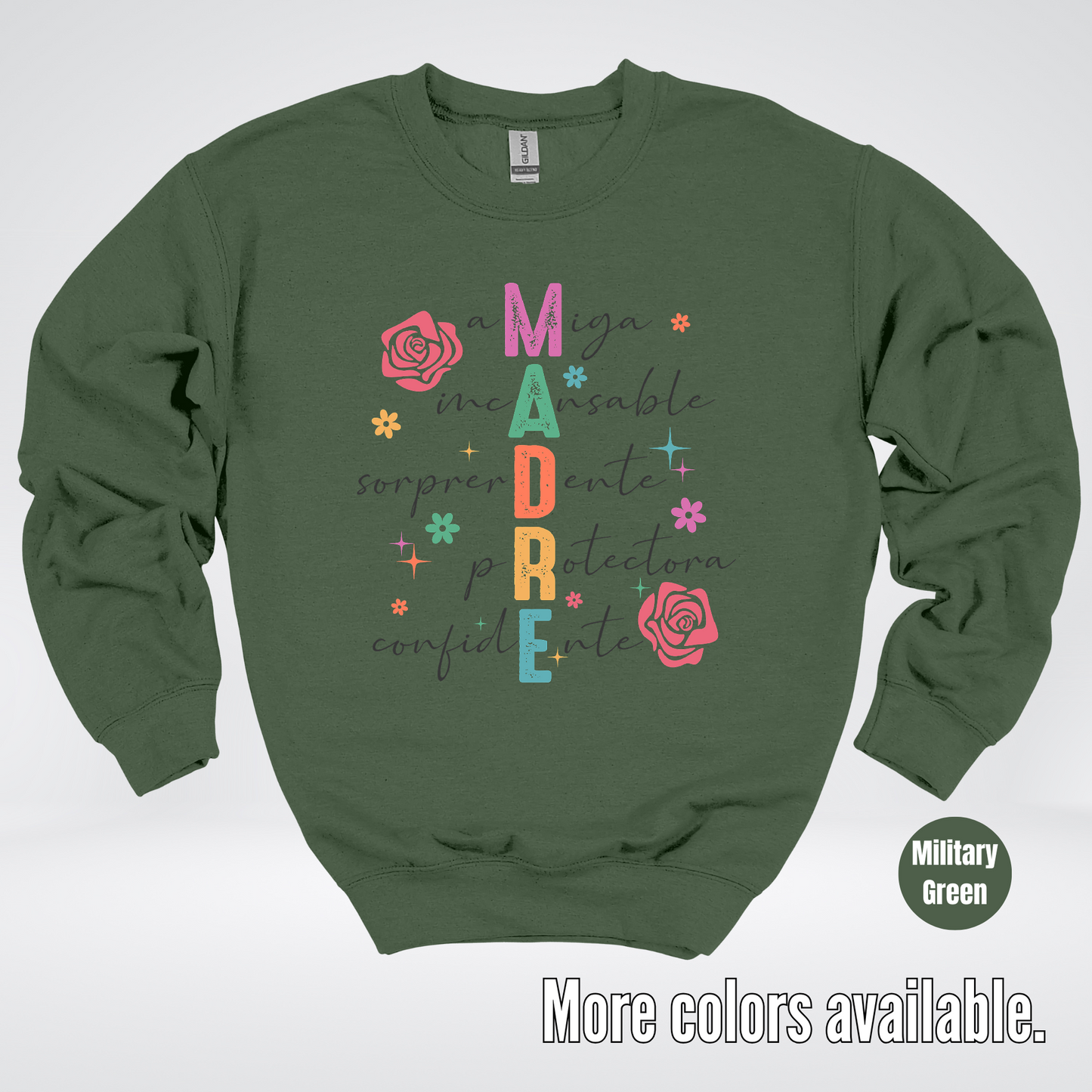 Madre Spanish Mother's Day Crewneck Sweatshirt