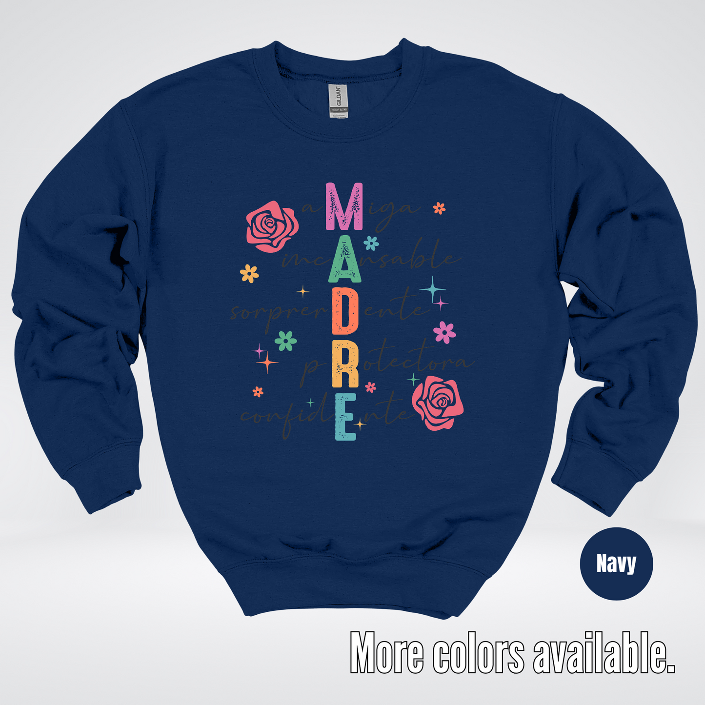 Madre Spanish Mother's Day Crewneck Sweatshirt