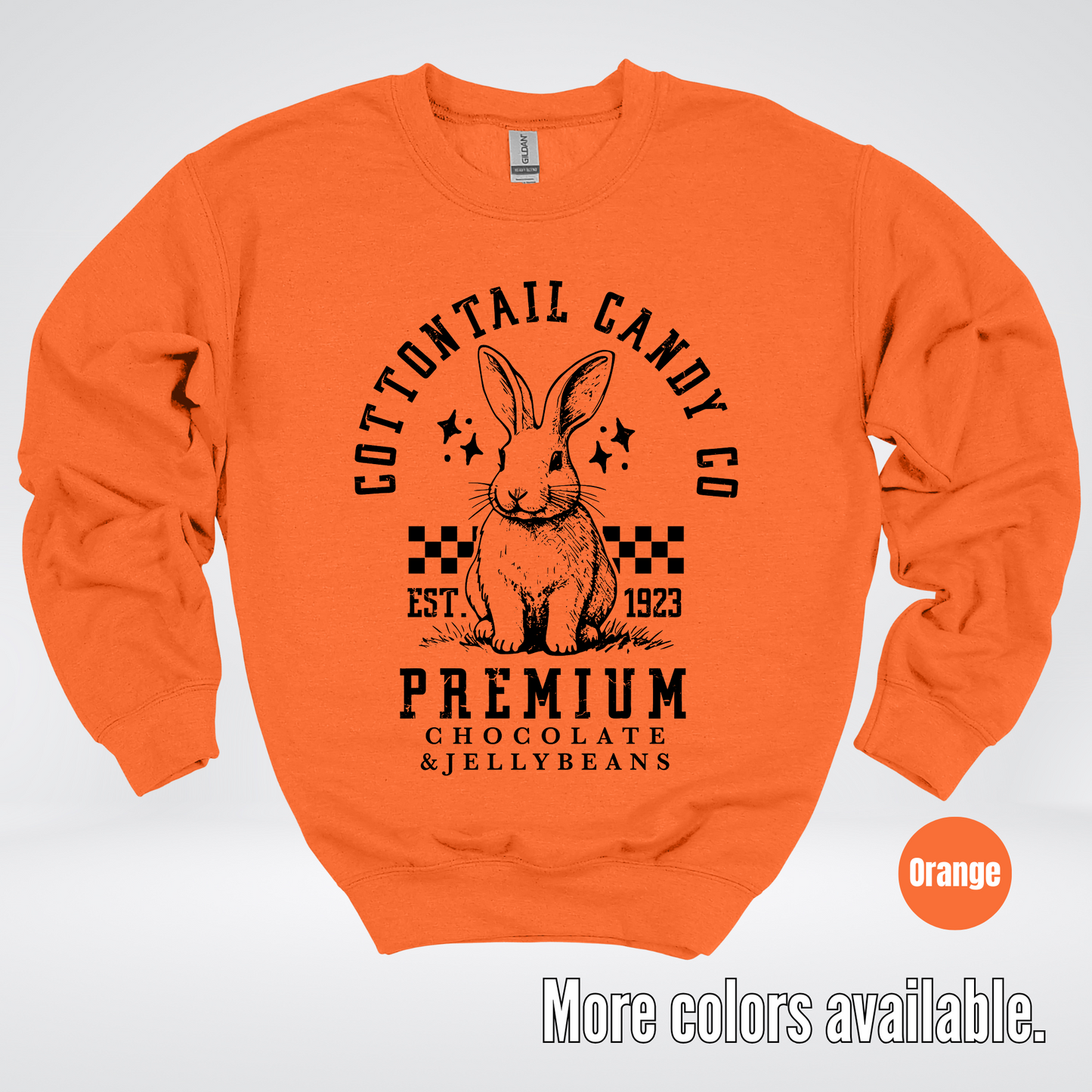 Cottontail Candy Co Premium - Black Design - Easter Crewneck Sweatshirt