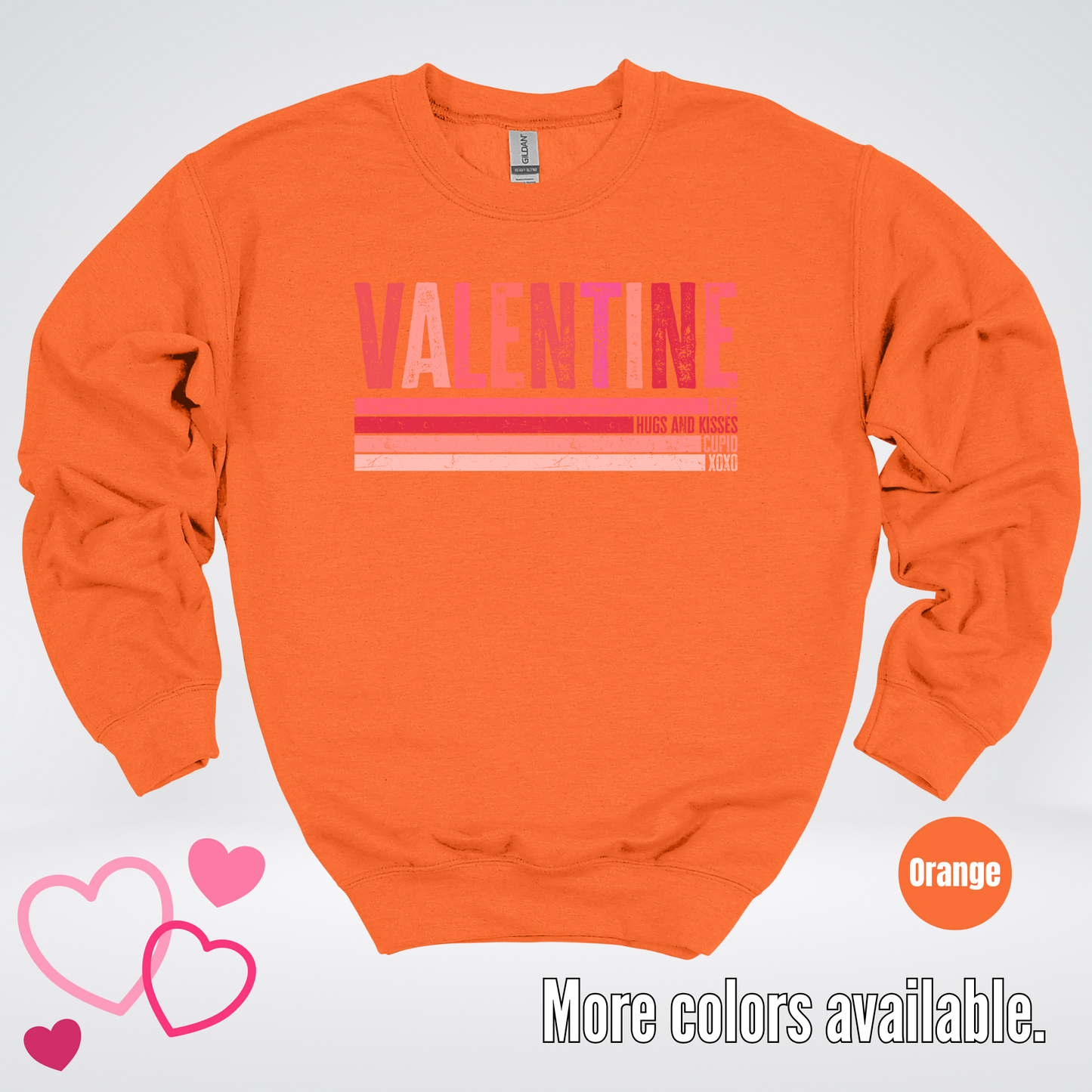 Valentine Hugs & Kisses Crewneck Sweatshirt